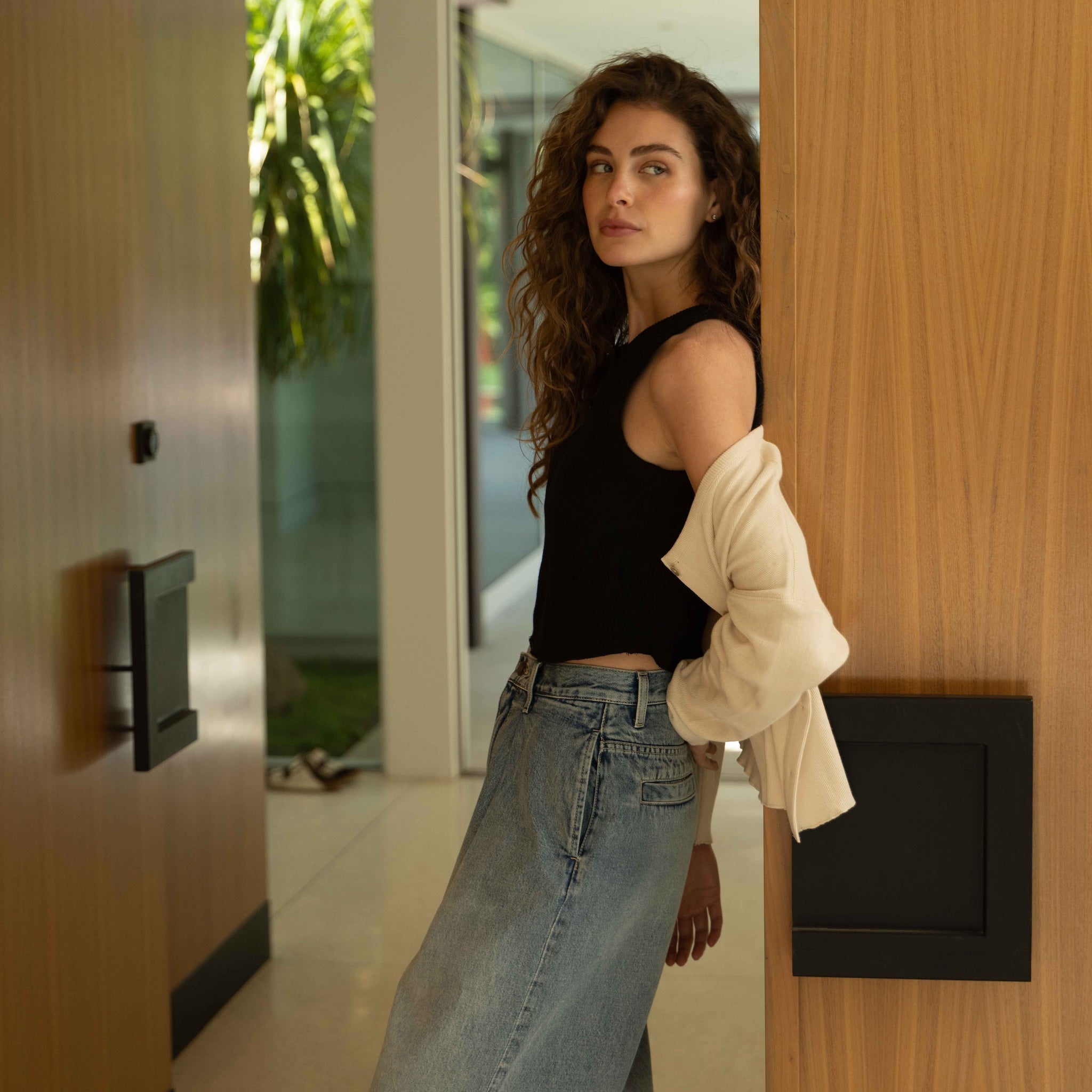 C/L 2FACE padded short American slim tank