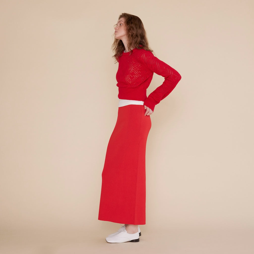 RIB Knit Basic Skirt