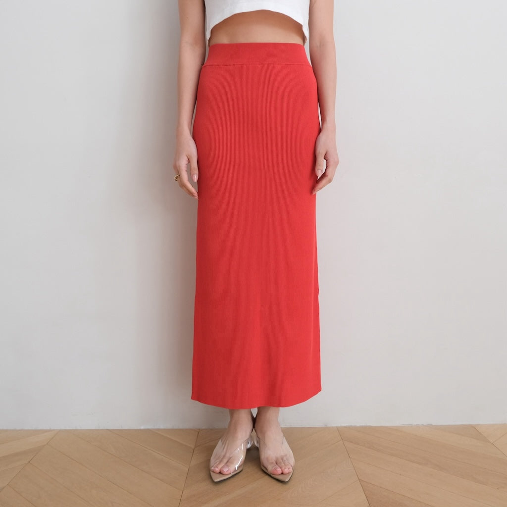 RIB Knit Basic Skirt