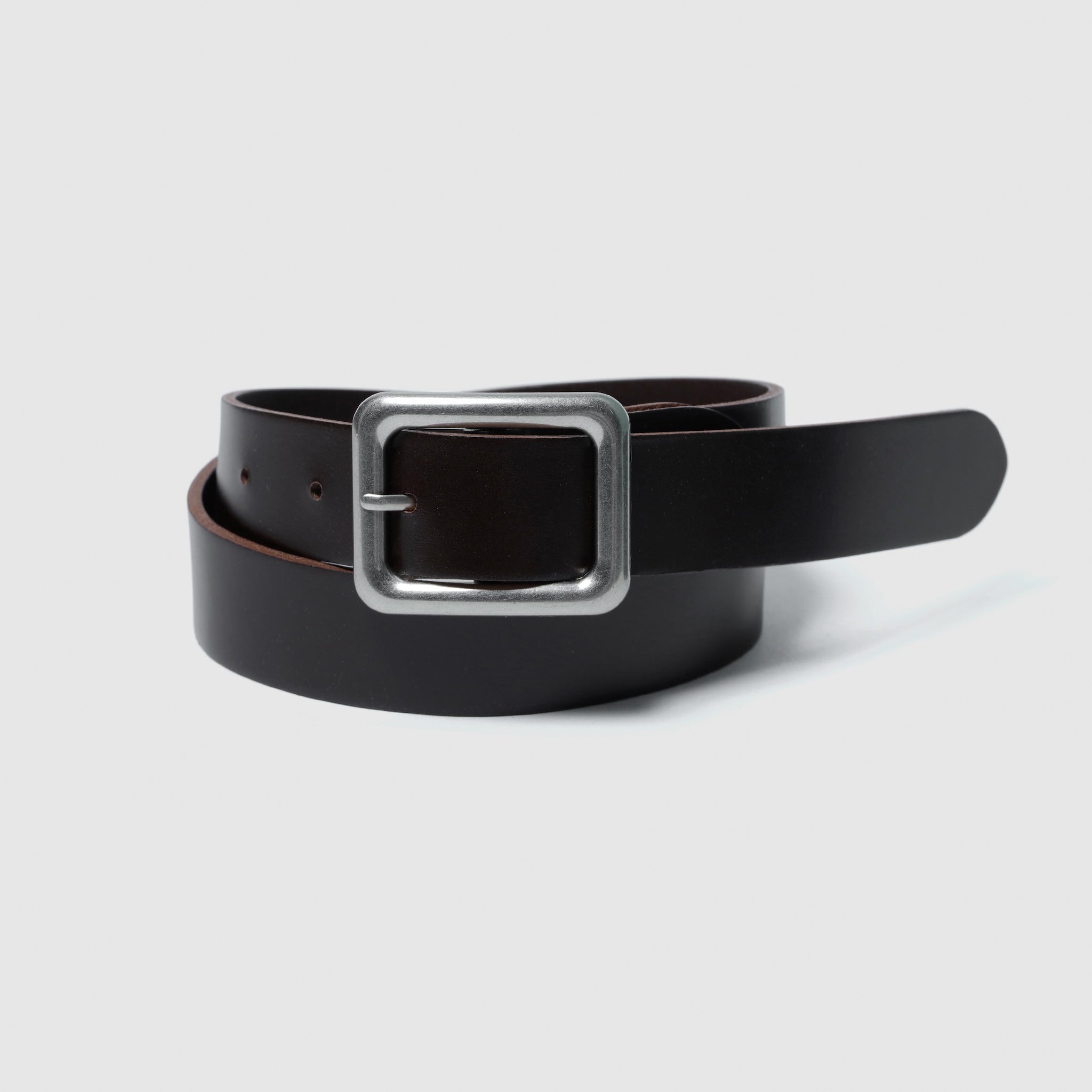 SQUARE BUCKLE LEATHER BELT