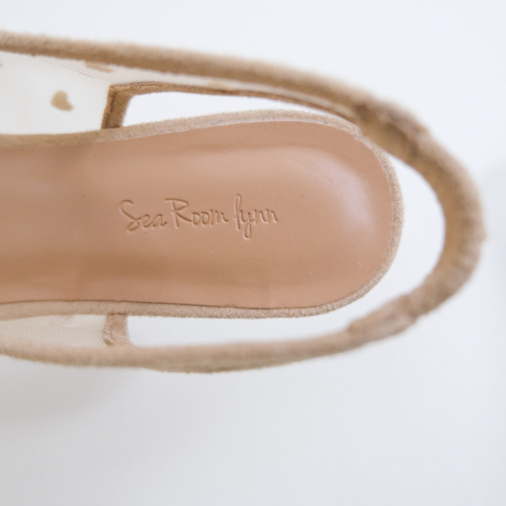 HEART TULLE Strap Mules