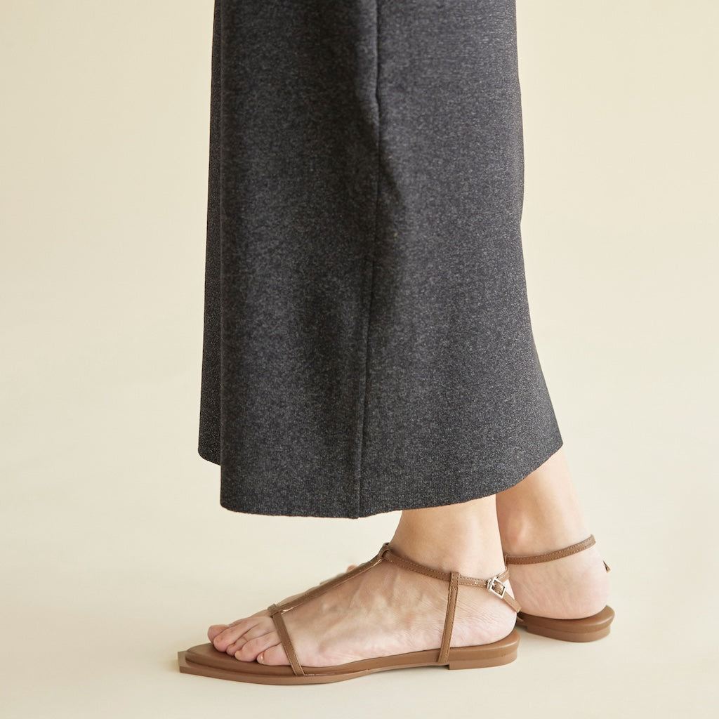 pointed square flat sandals