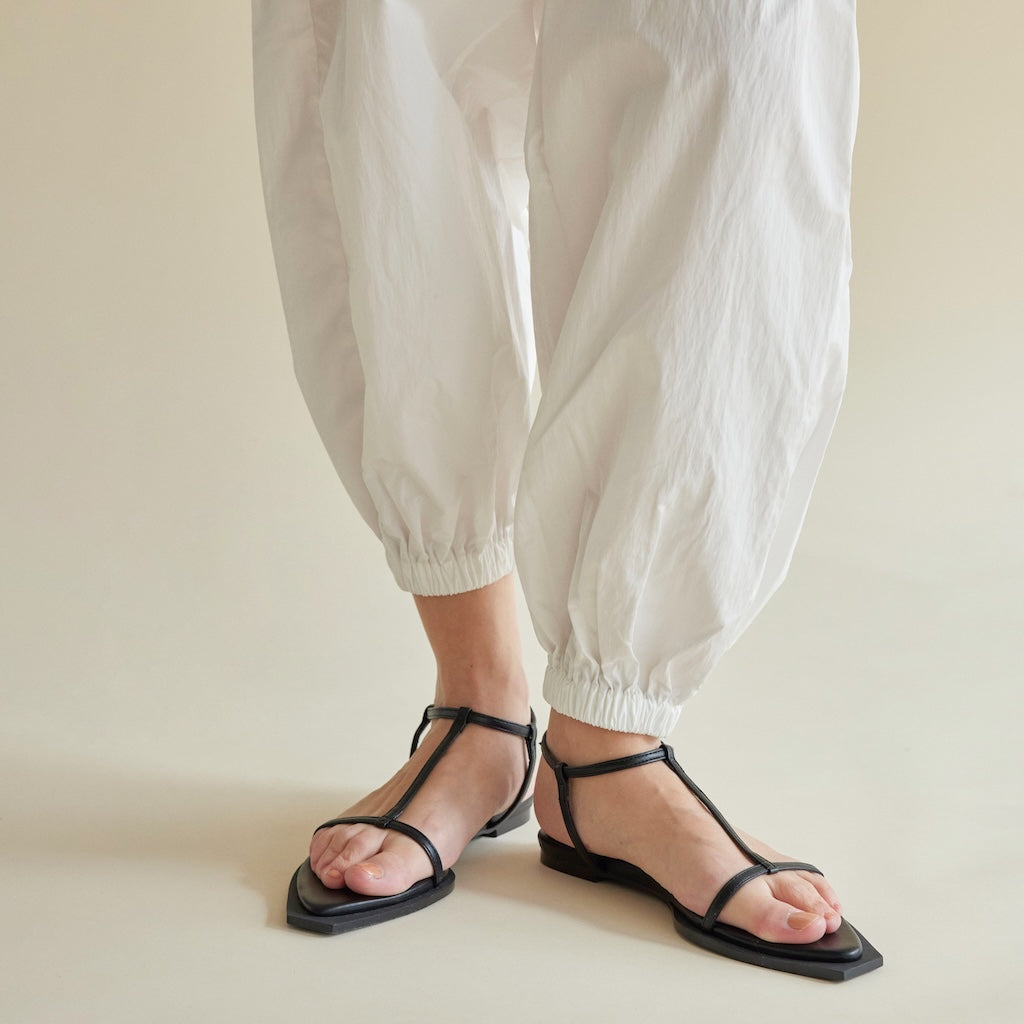 pointed square flat sandals