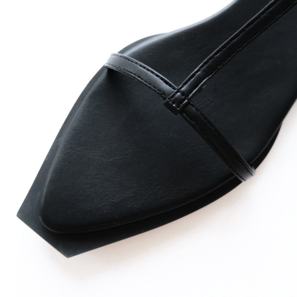 pointed square flat sandals