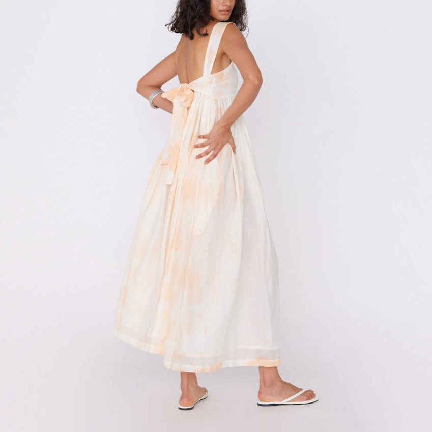 Brushed Dyed Back Ribbon Dress