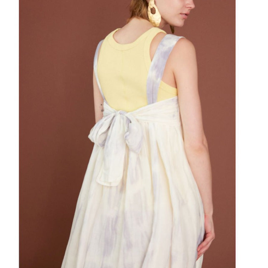 Brushed Dyed Back Ribbon Dress