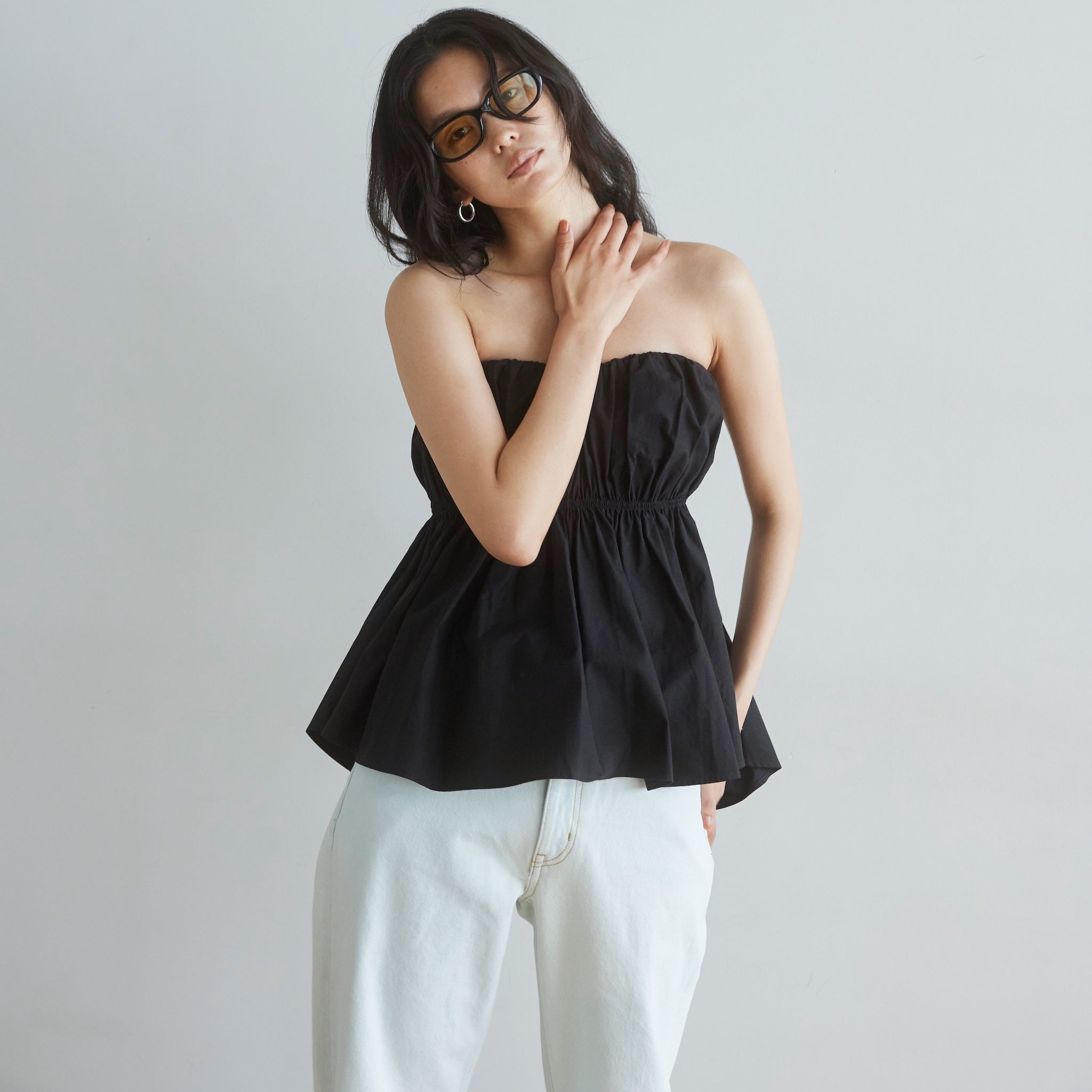 ウエストShapeパッドinベアトップス