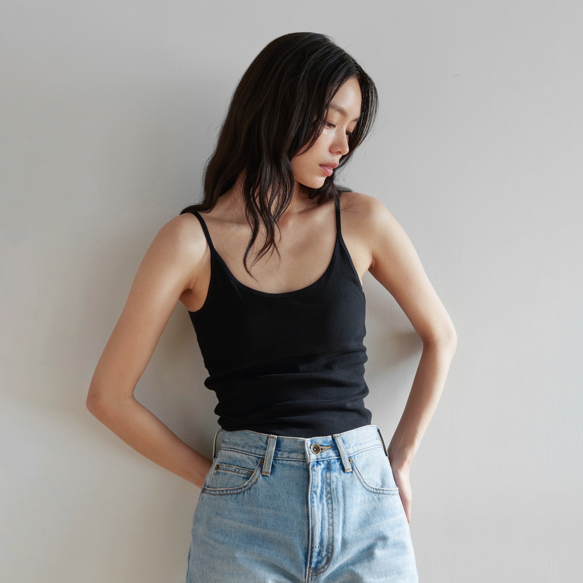 FitパッドBack openキャミ