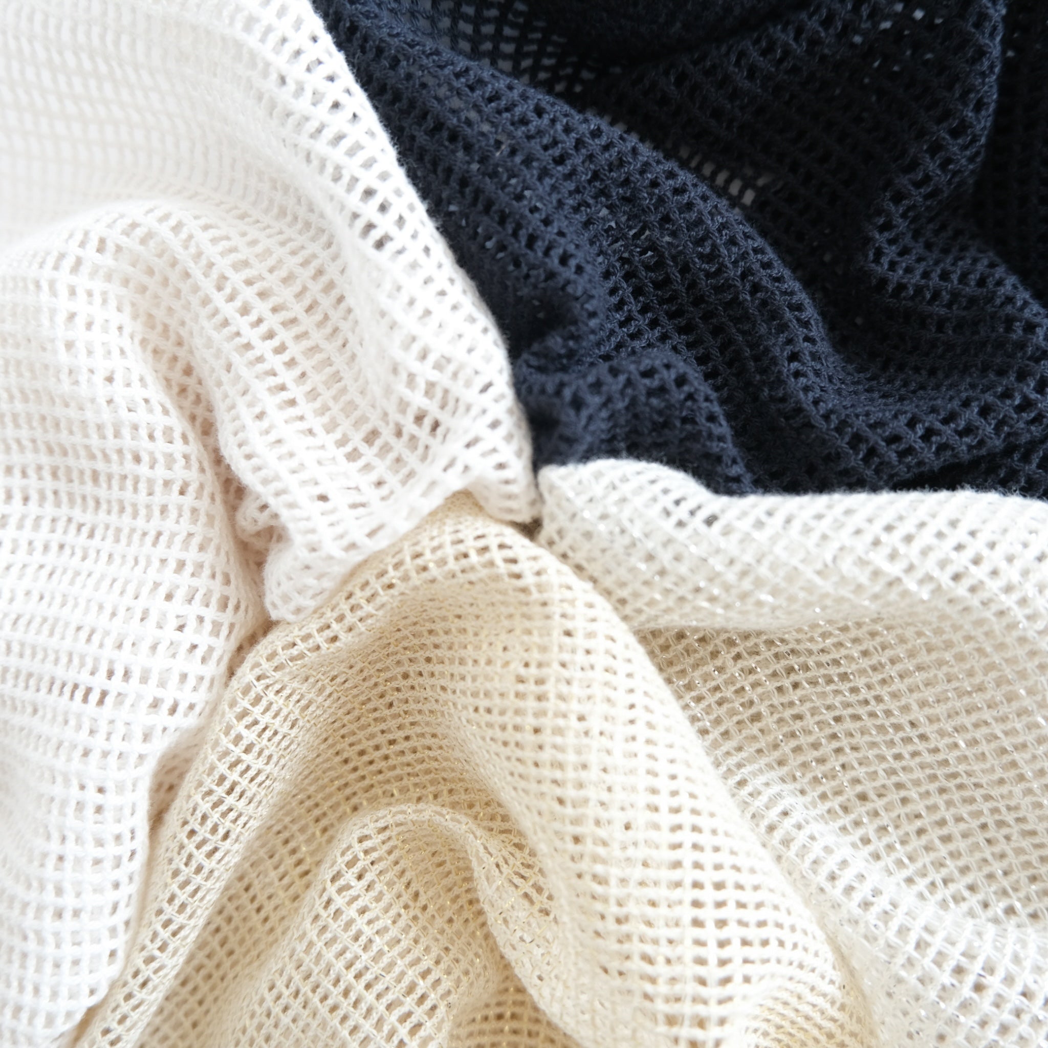 Cotton Mesh ルーズシャツ