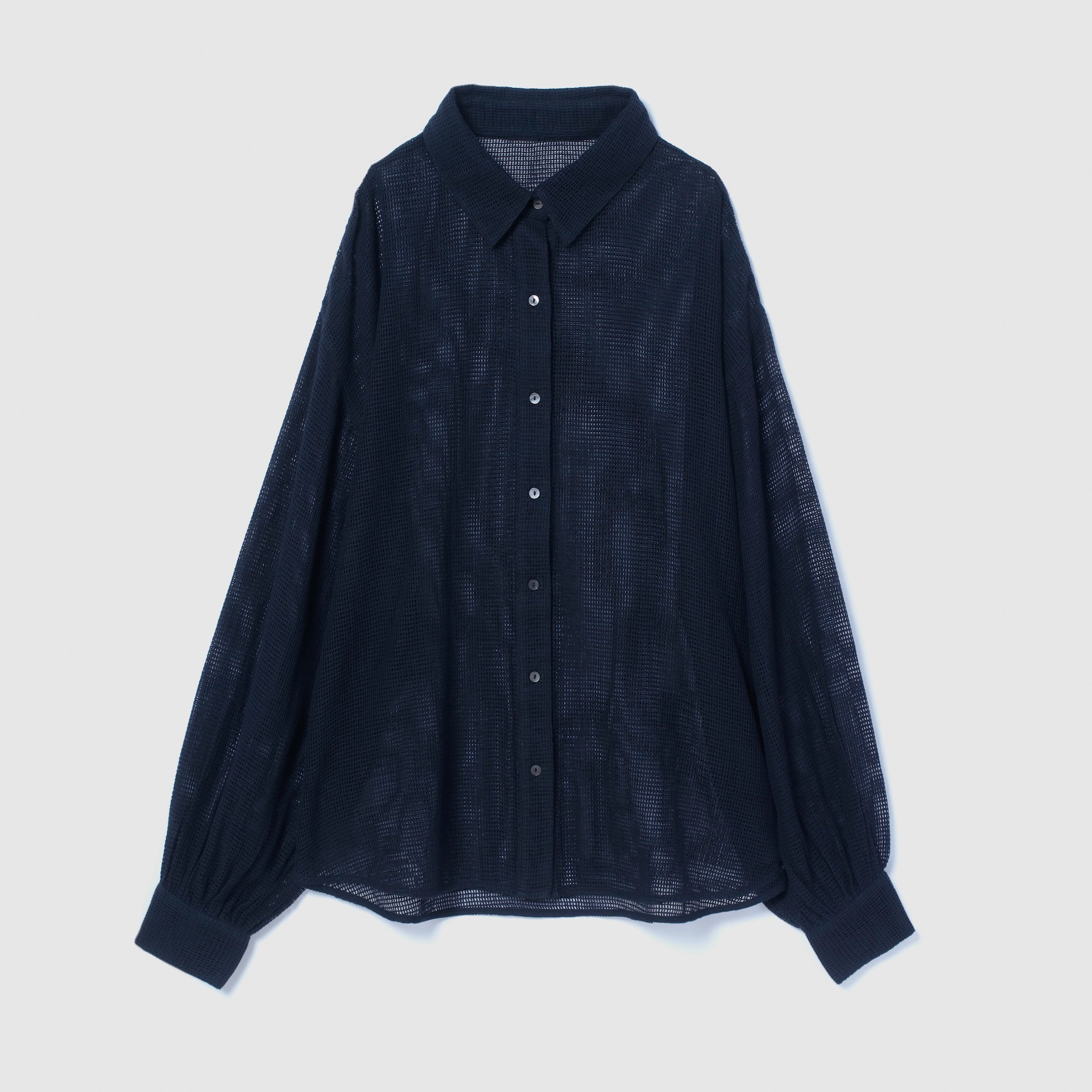 Cotton Mesh ルーズシャツ