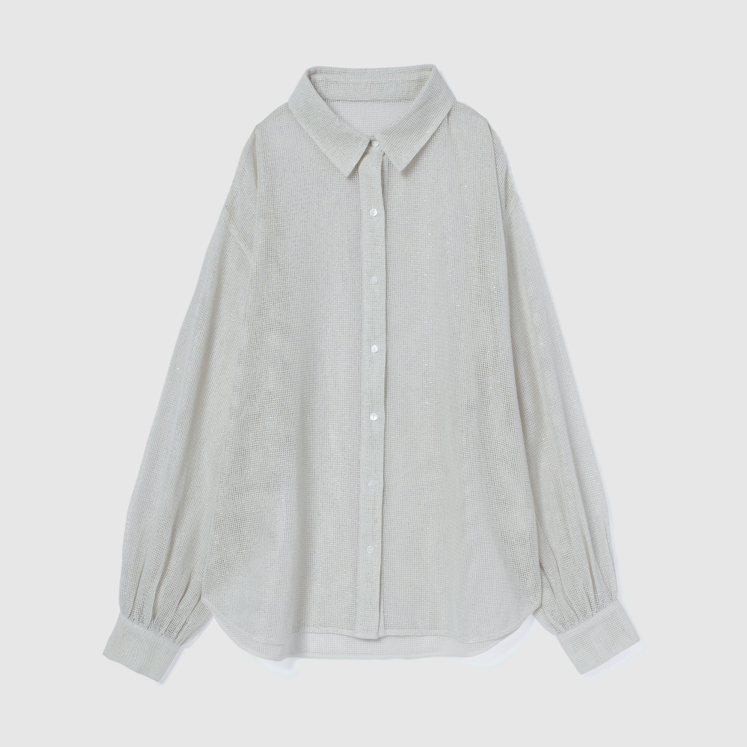 Cotton Mesh ルーズシャツ