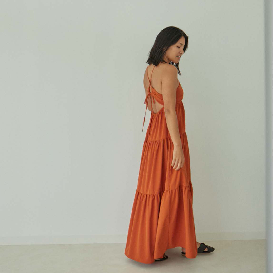 collab water repellentキャミドレス 