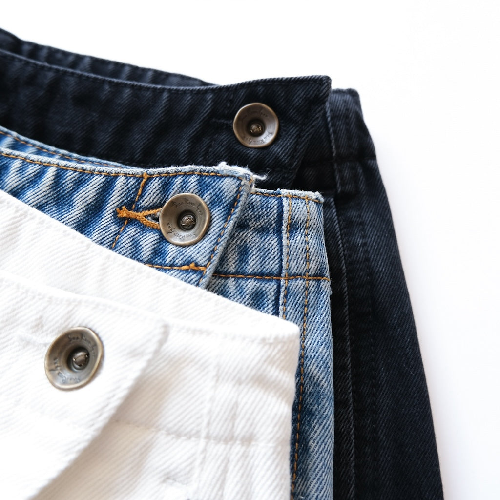 collab Denimラップショートパンツ