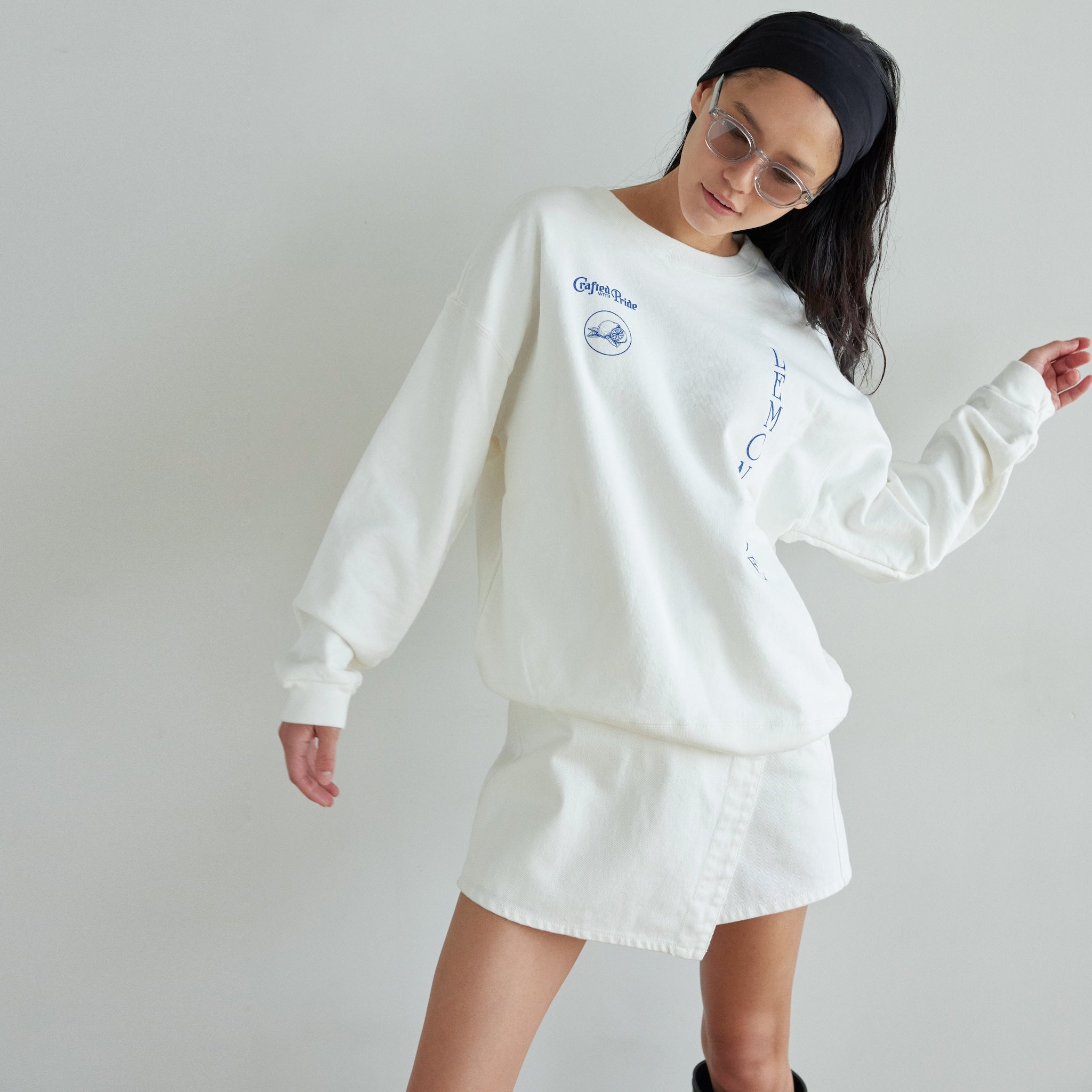 collab Denimラップショートパンツ