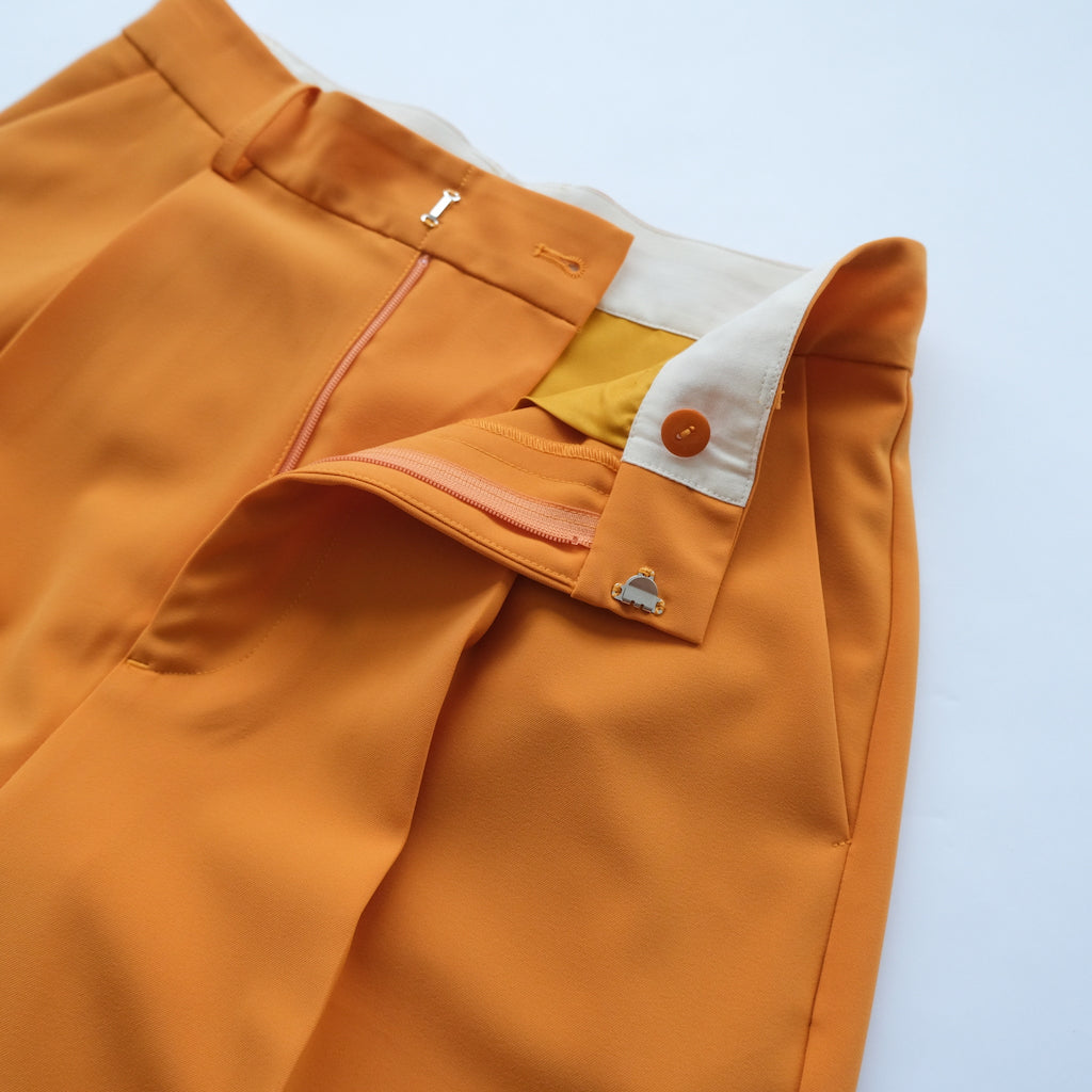 Stretch twill straight pants