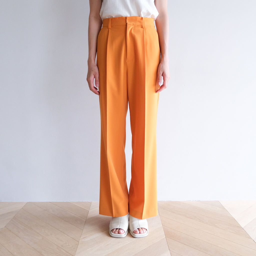 Stretch twill straight pants