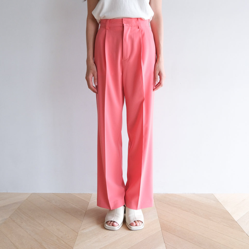 Stretch twill straight pants
