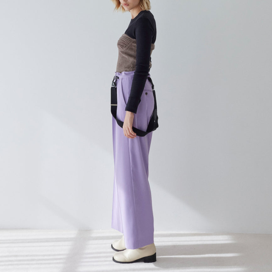 Stretch Straight Suspender Pants