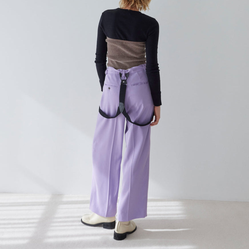 Stretch Straight Suspender Pants