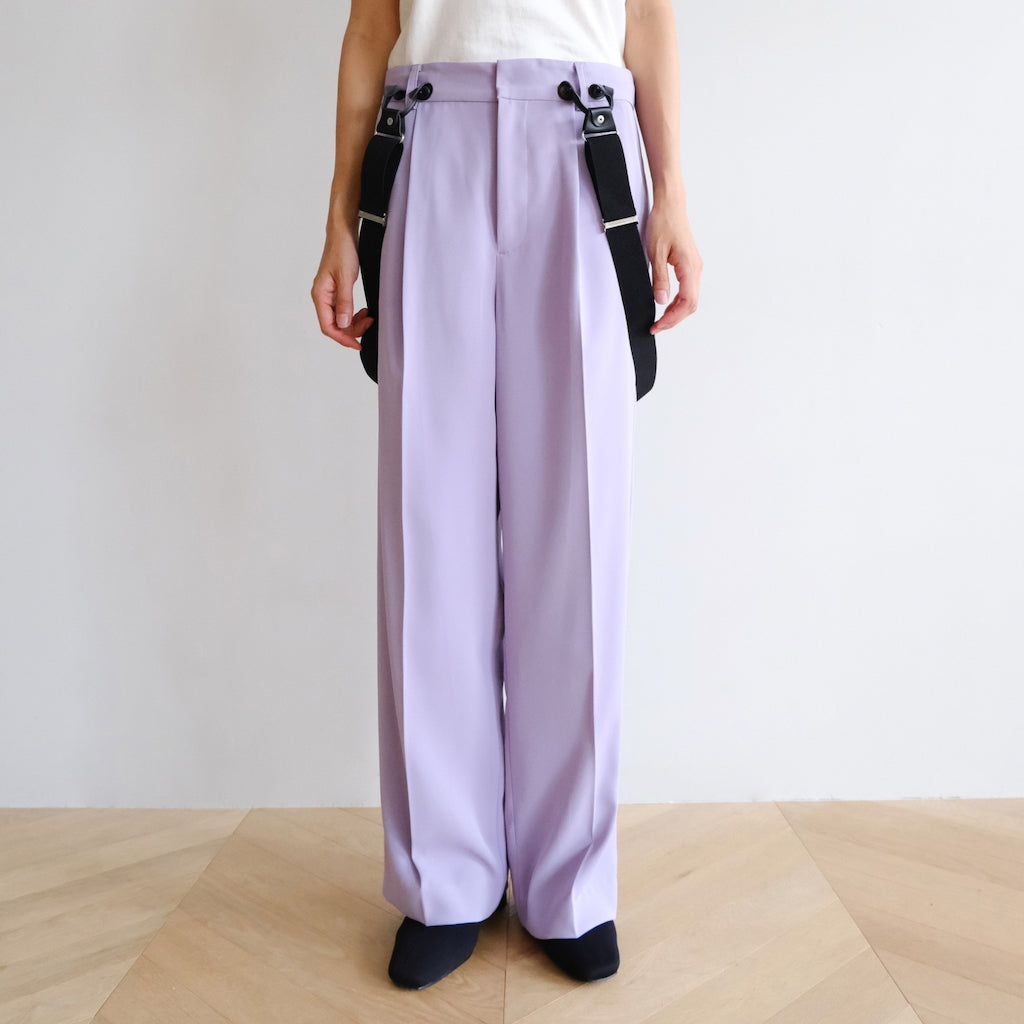 Stretch Straight Suspender Pants
