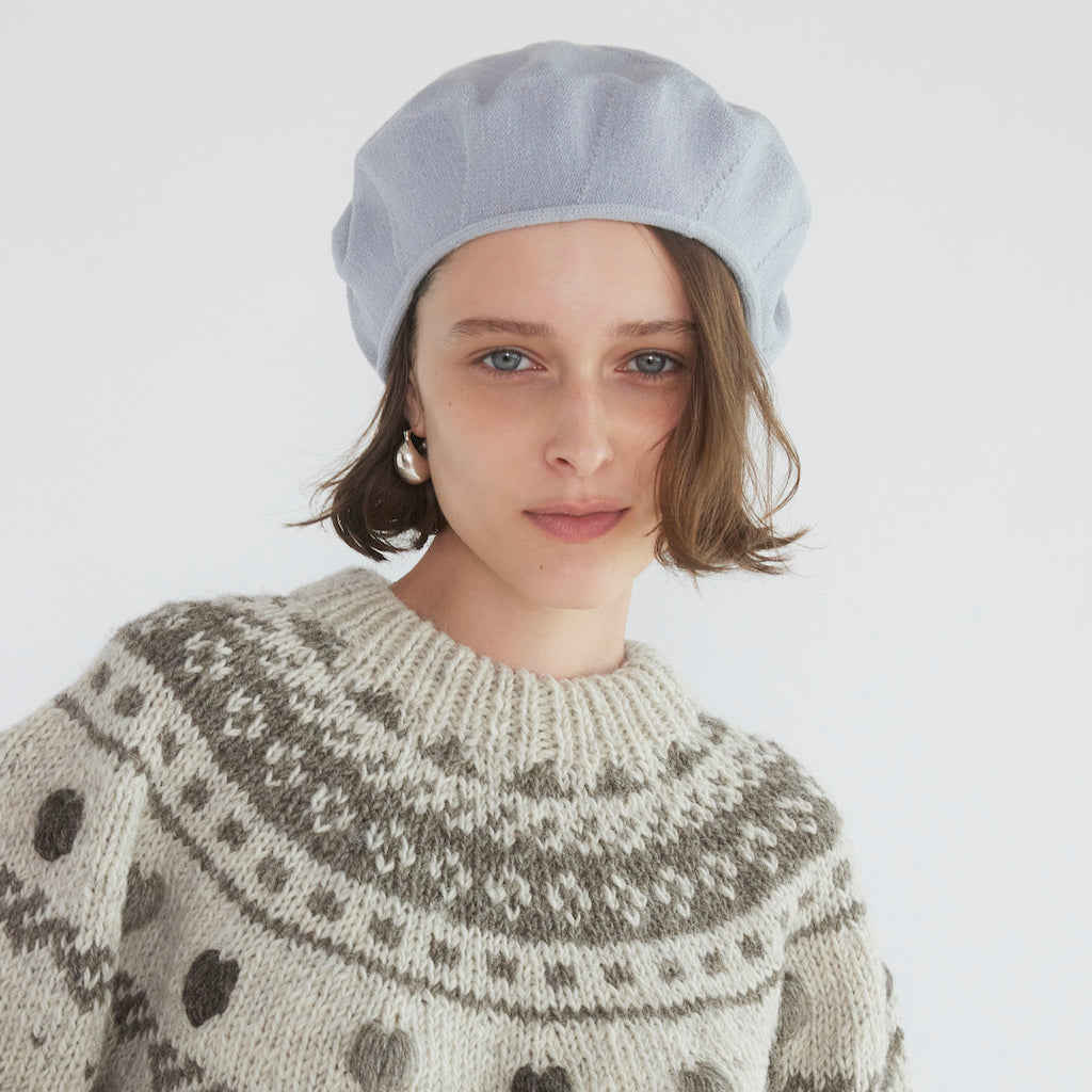 Knitted Circle Beret