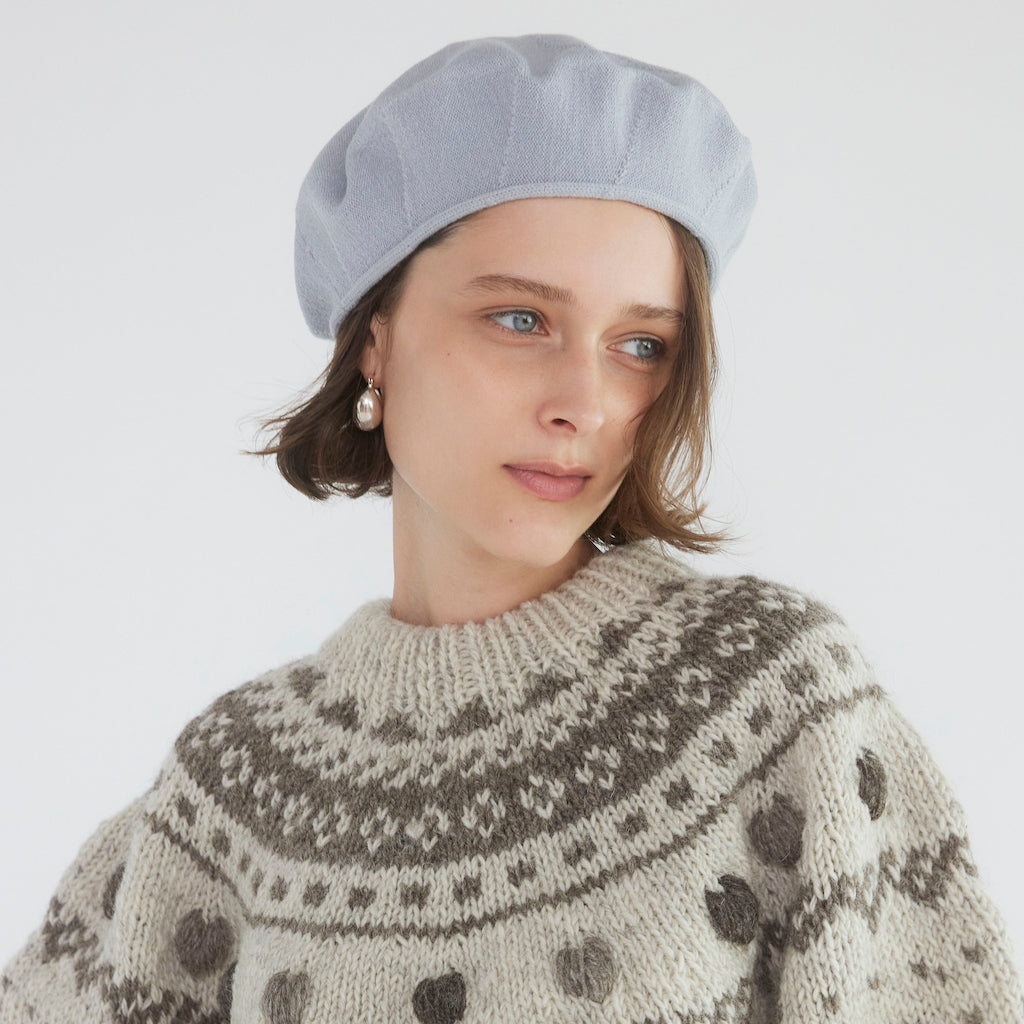 Knitted Circle Beret