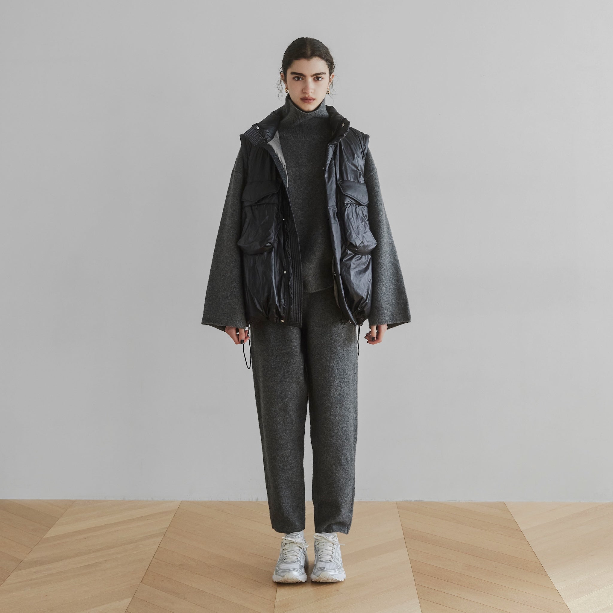 Wool Mix Relax Soft Knit Pants
