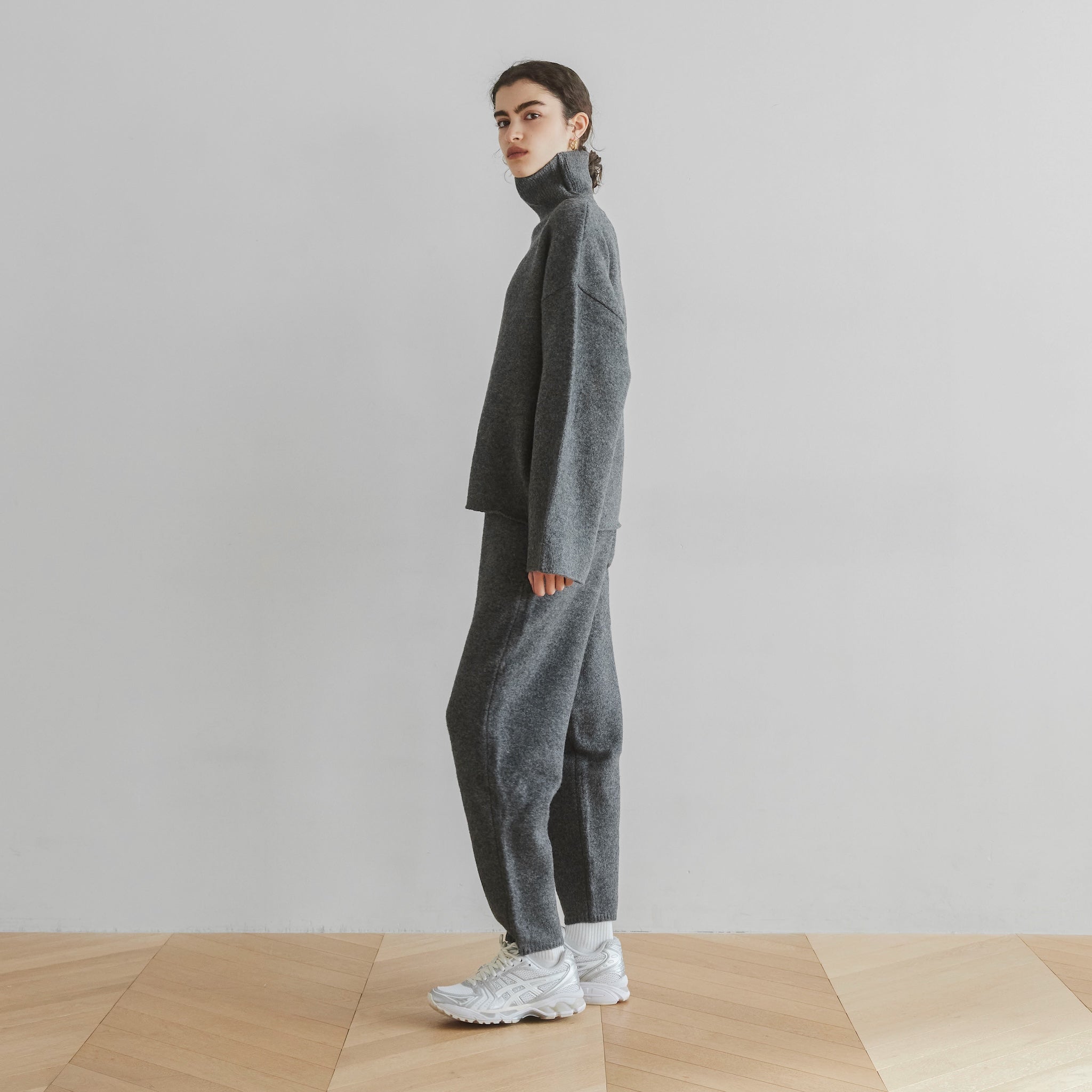 Wool Mix Relax Soft Knit Pants