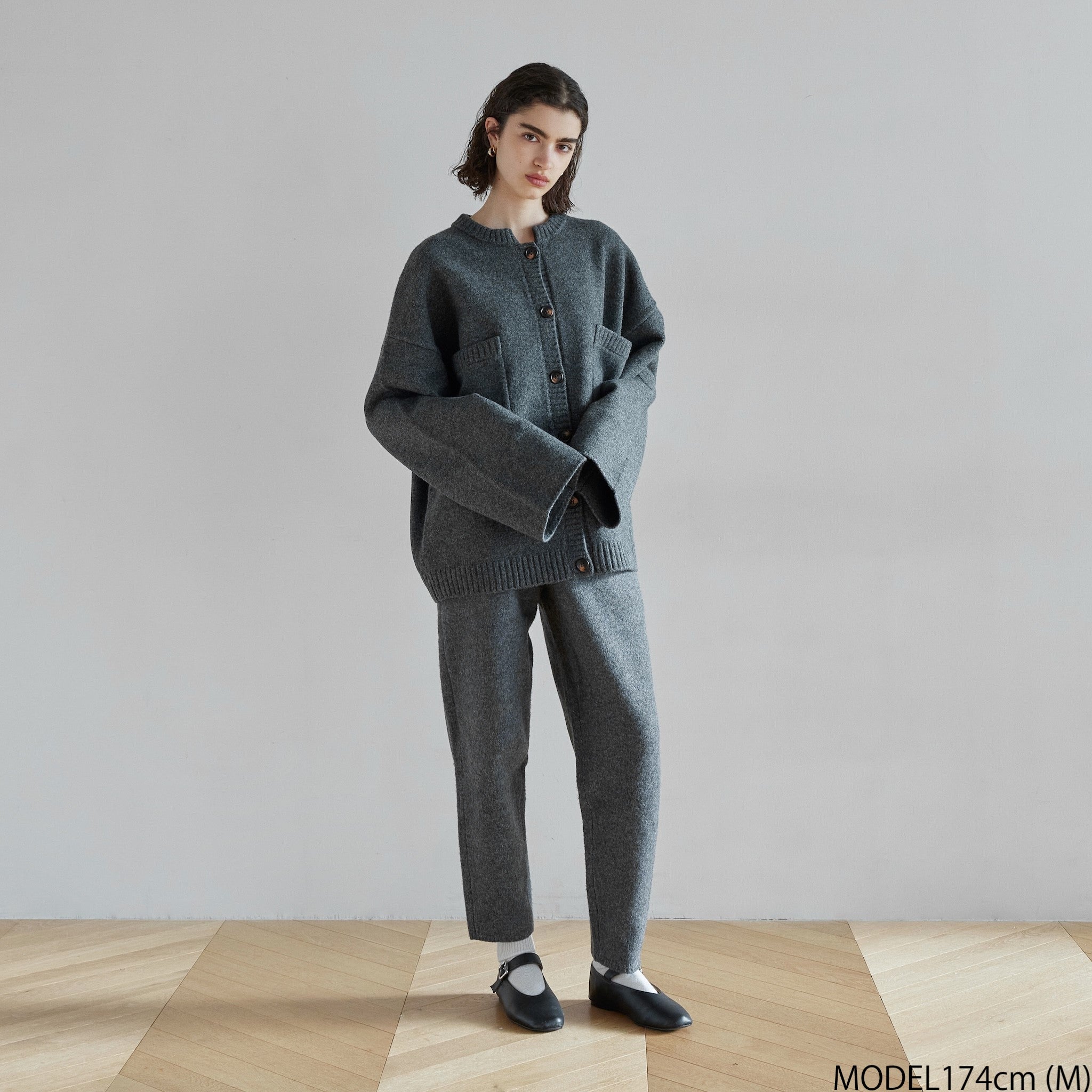 Wool Mix Relax Soft Knit Pants