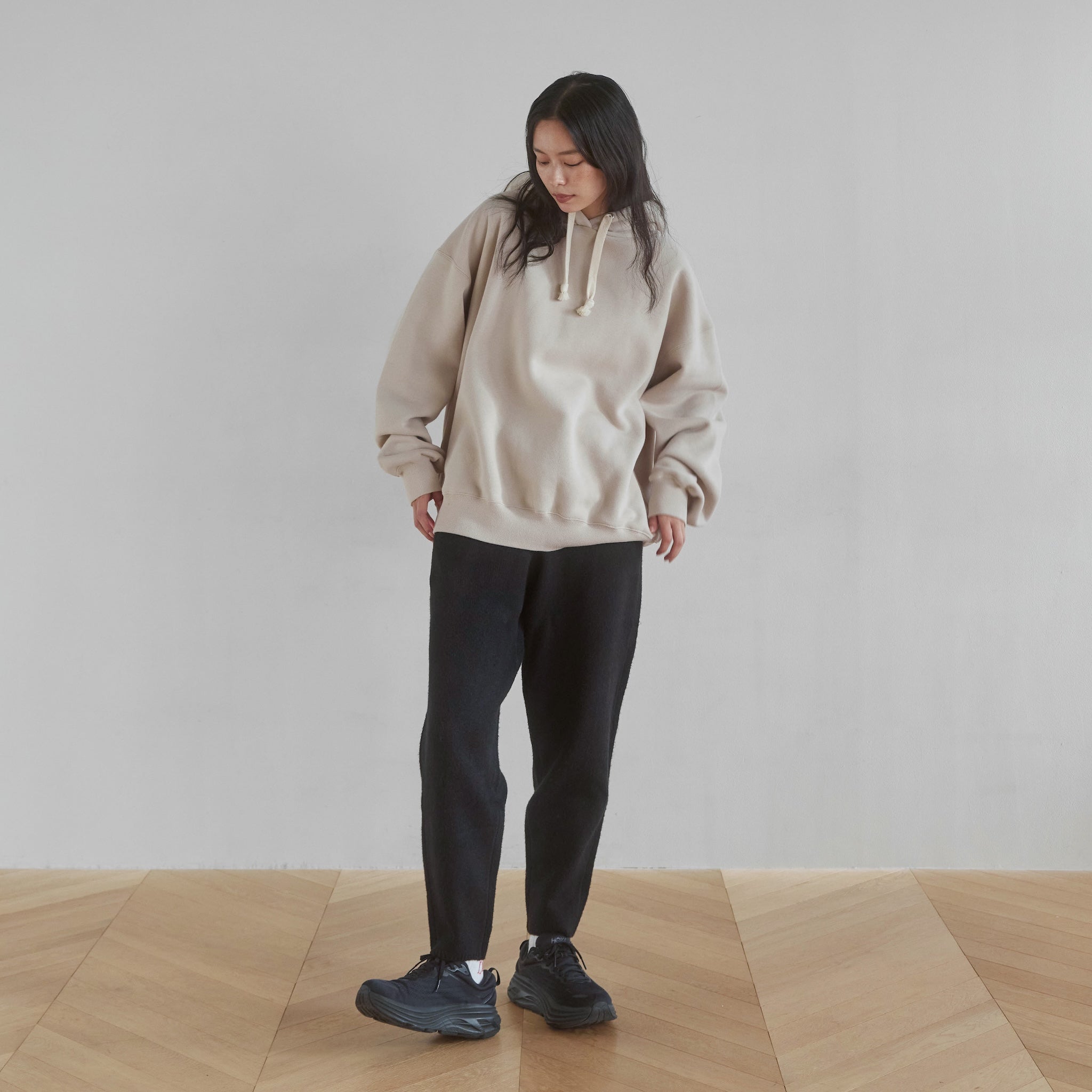 ウールmix Relaxソフトニットパンツ