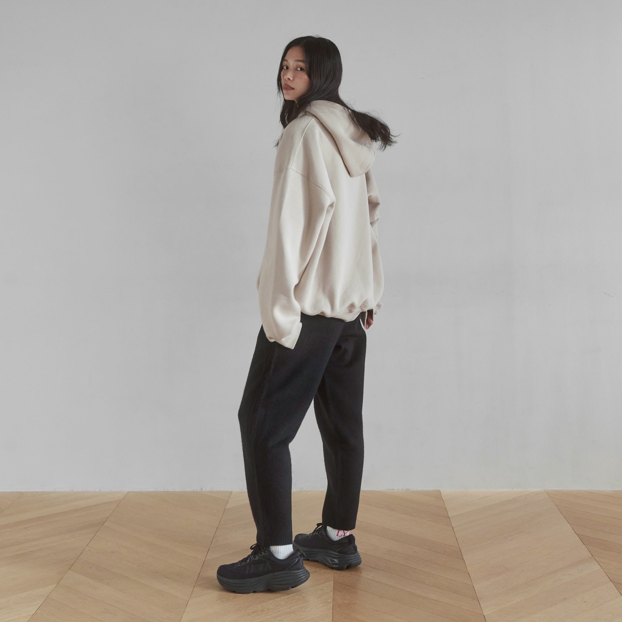 Wool Mix Relax Soft Knit Pants