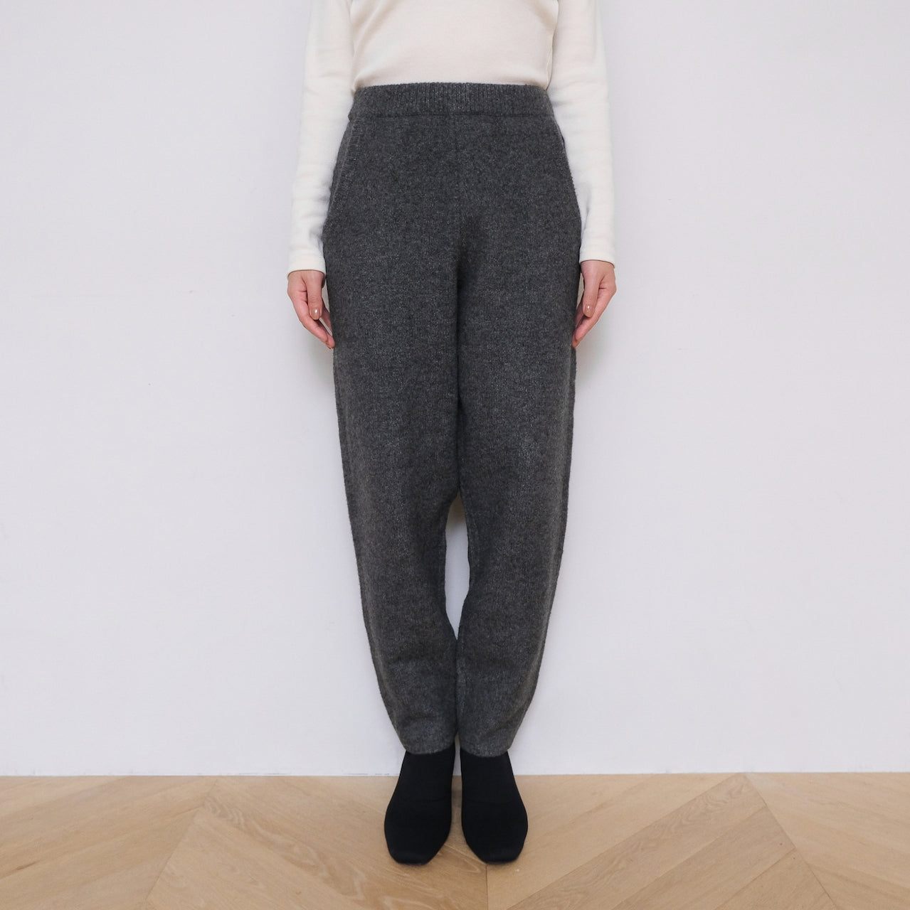 Wool Mix Relax Soft Knit Pants