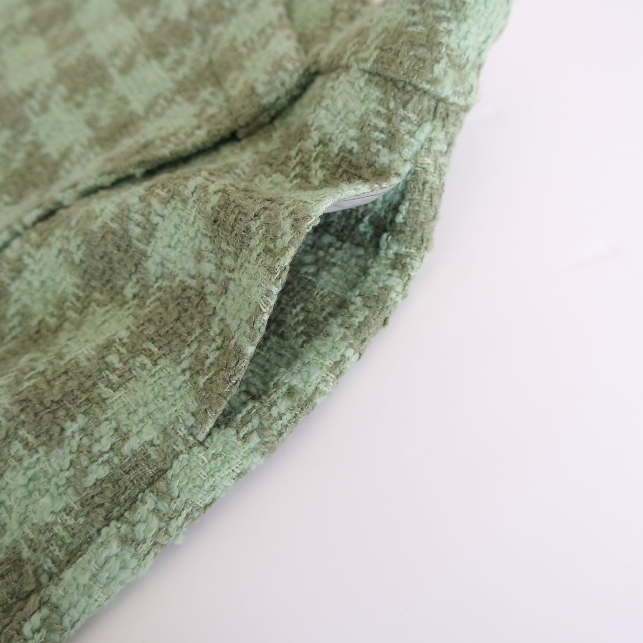 Tweed wrap mini skirt