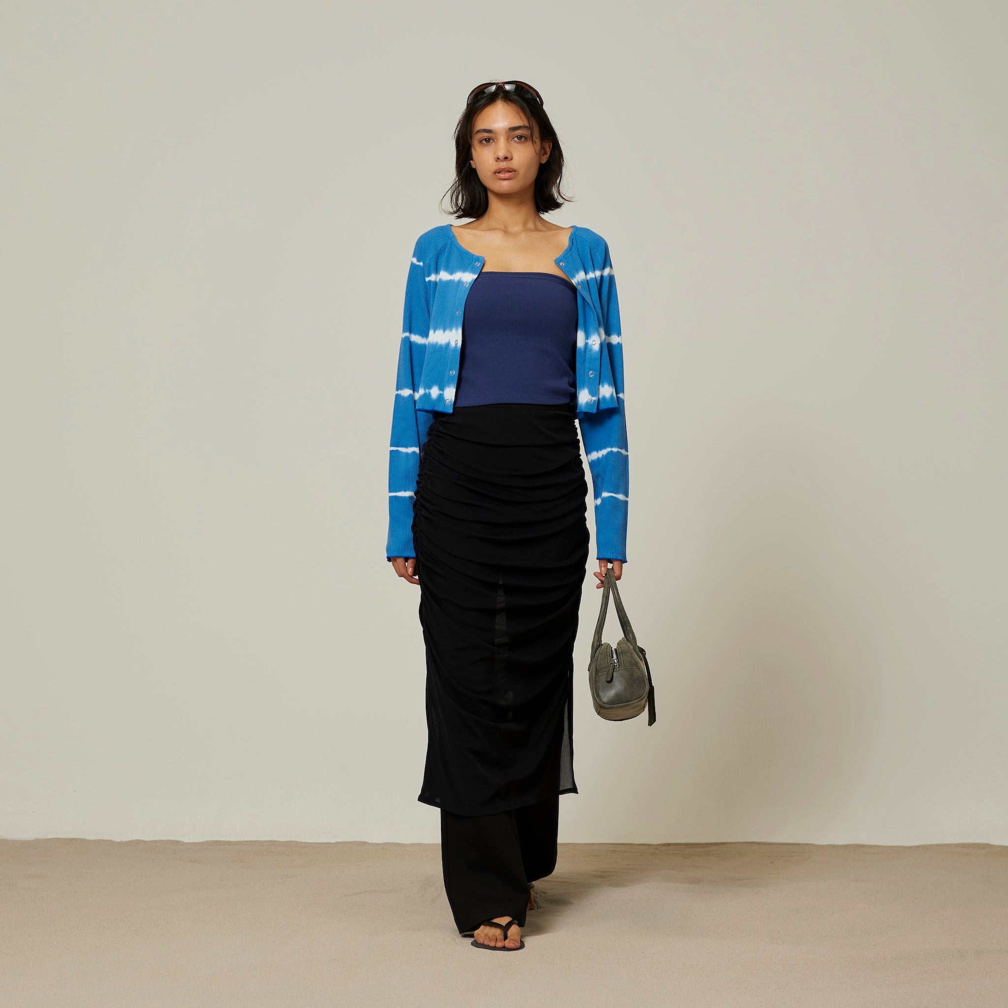 Basic Flare Bottoms Layered Skirt set