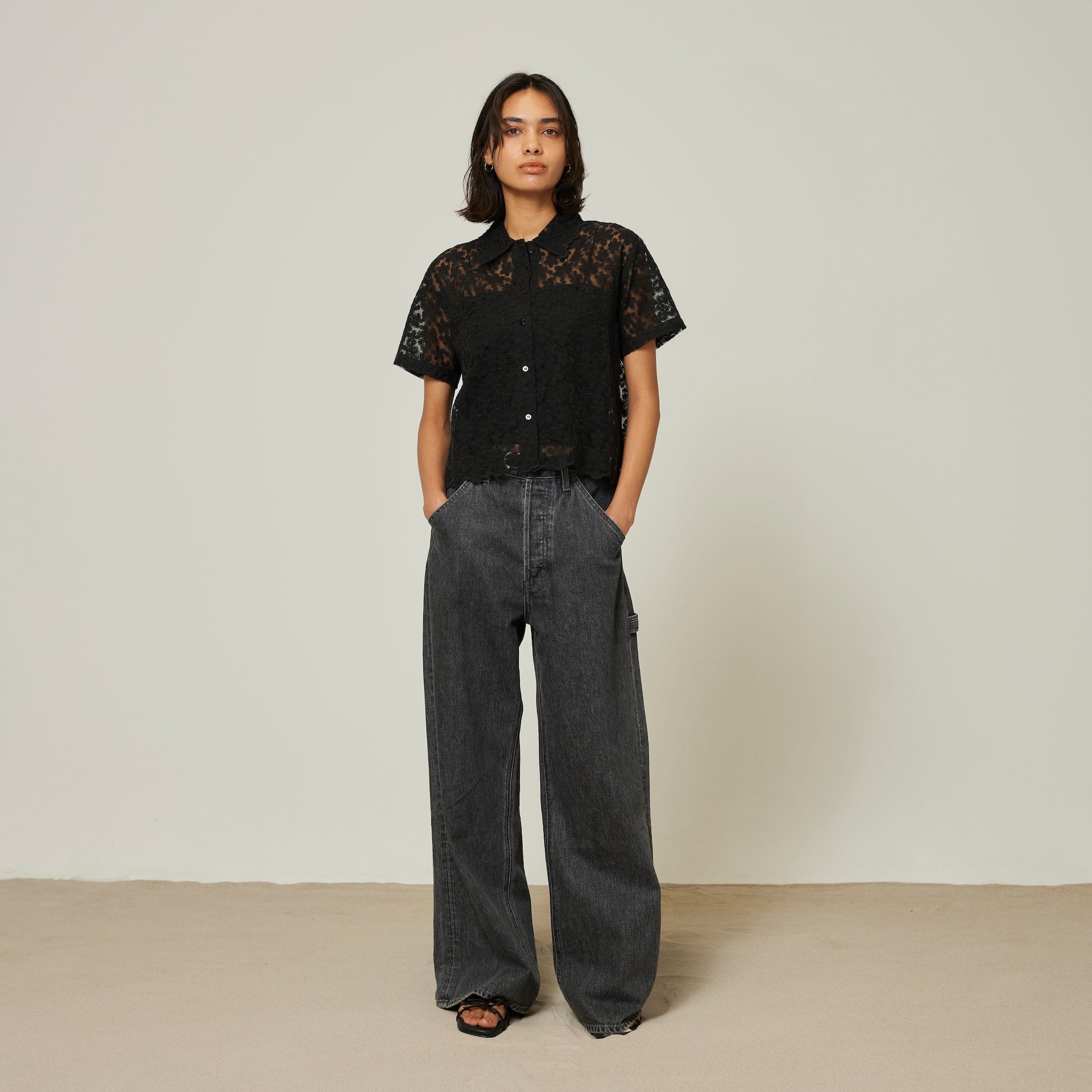 Painter baggy denim pants SRN05
