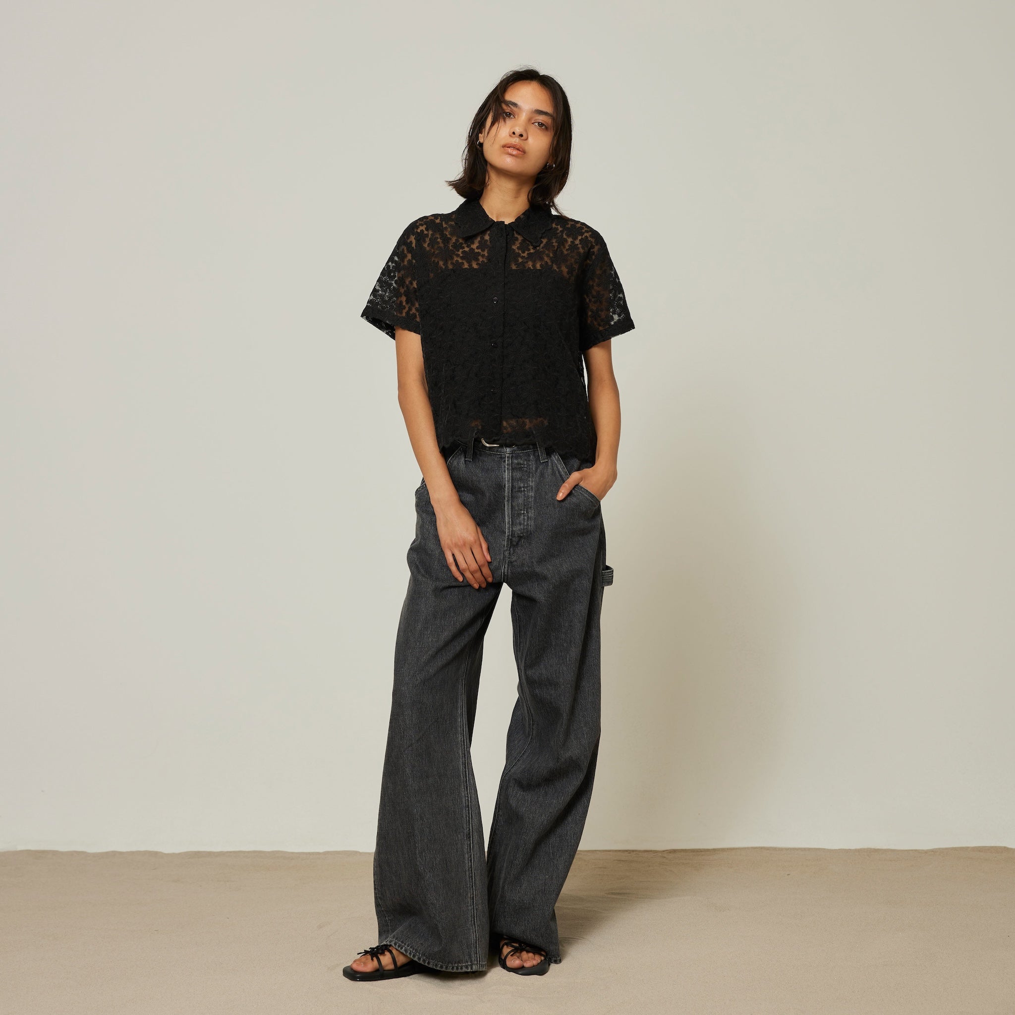 Painter baggy denim pants SRN05