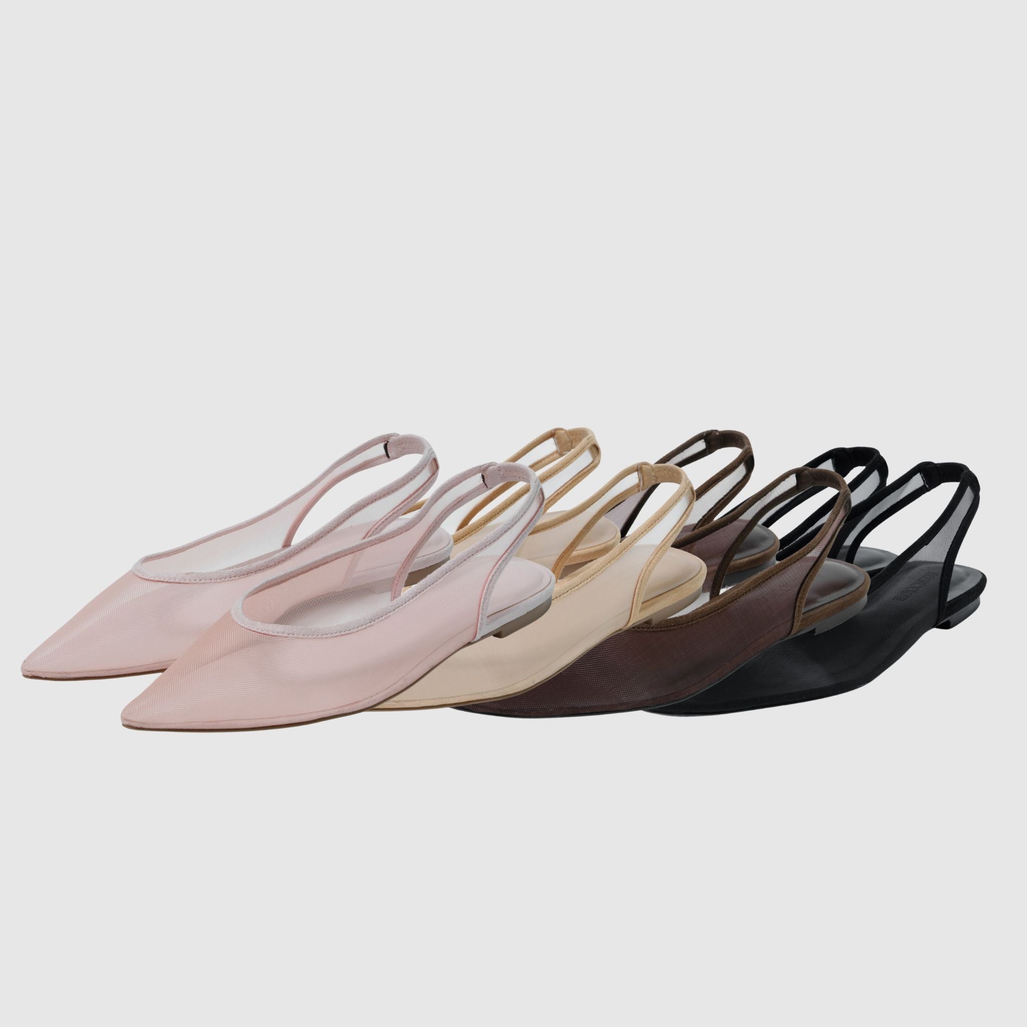 TULLE BACK Strap Mules