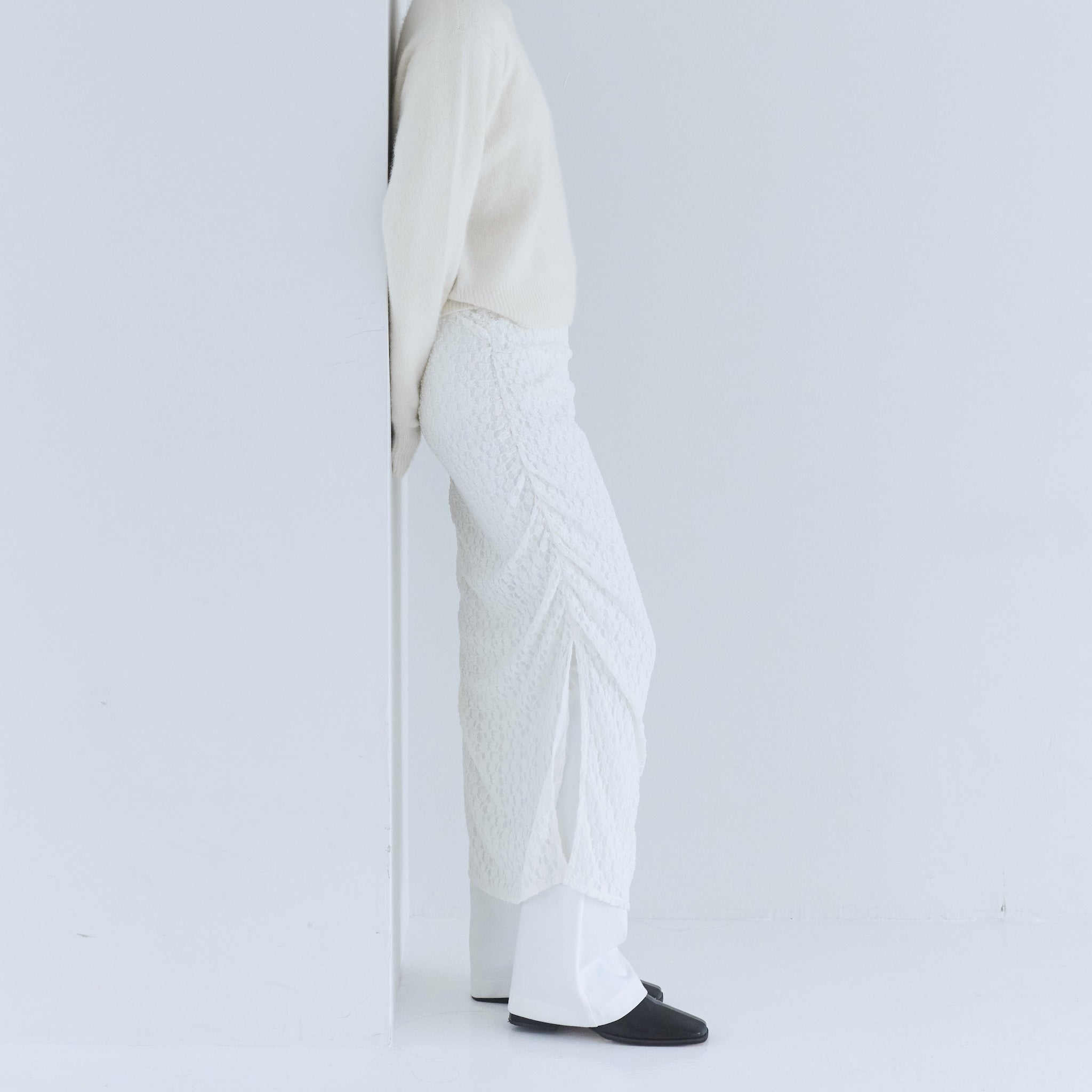 Basic Flare Bottoms Layered Skirt set