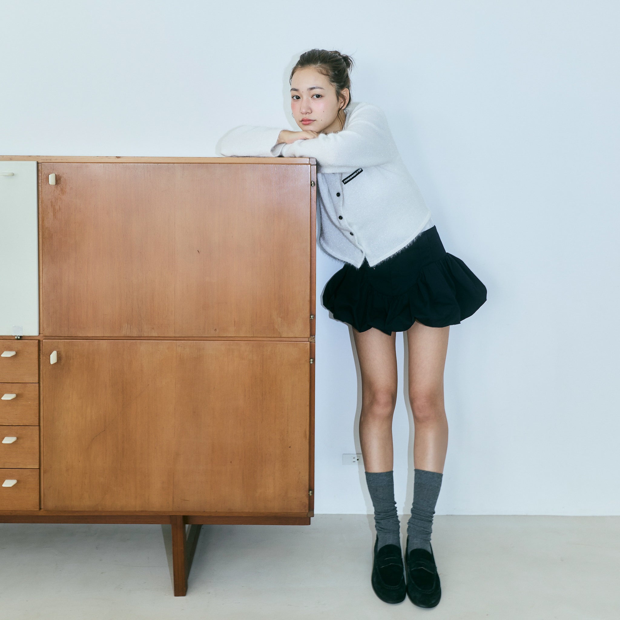 ローライズバルーンminiスカート