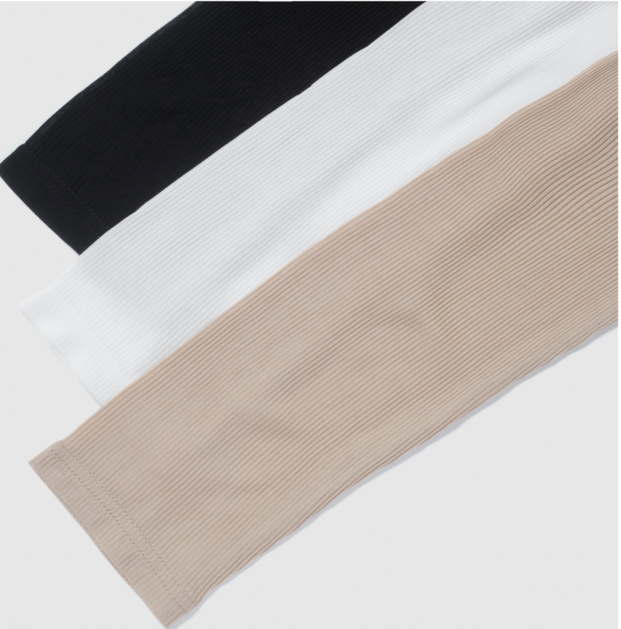 Crispy RIB Sheer half zip polo shirt