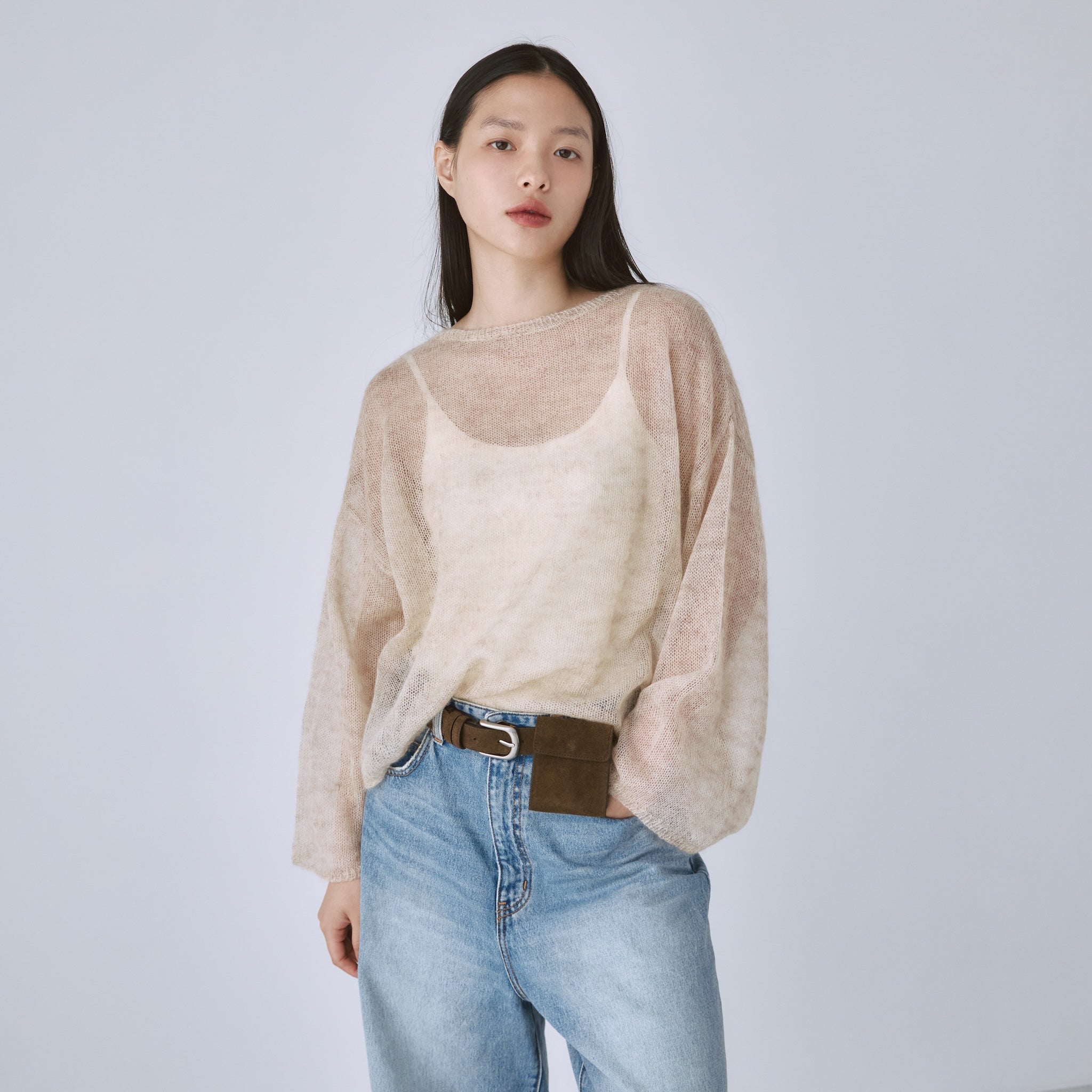 KIDモヘヤSheerプルオーバー