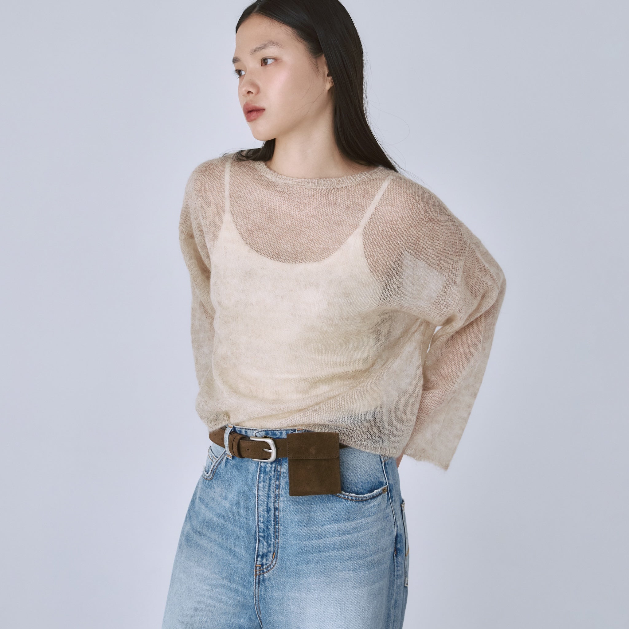 KIDモヘヤSheerプルオーバー