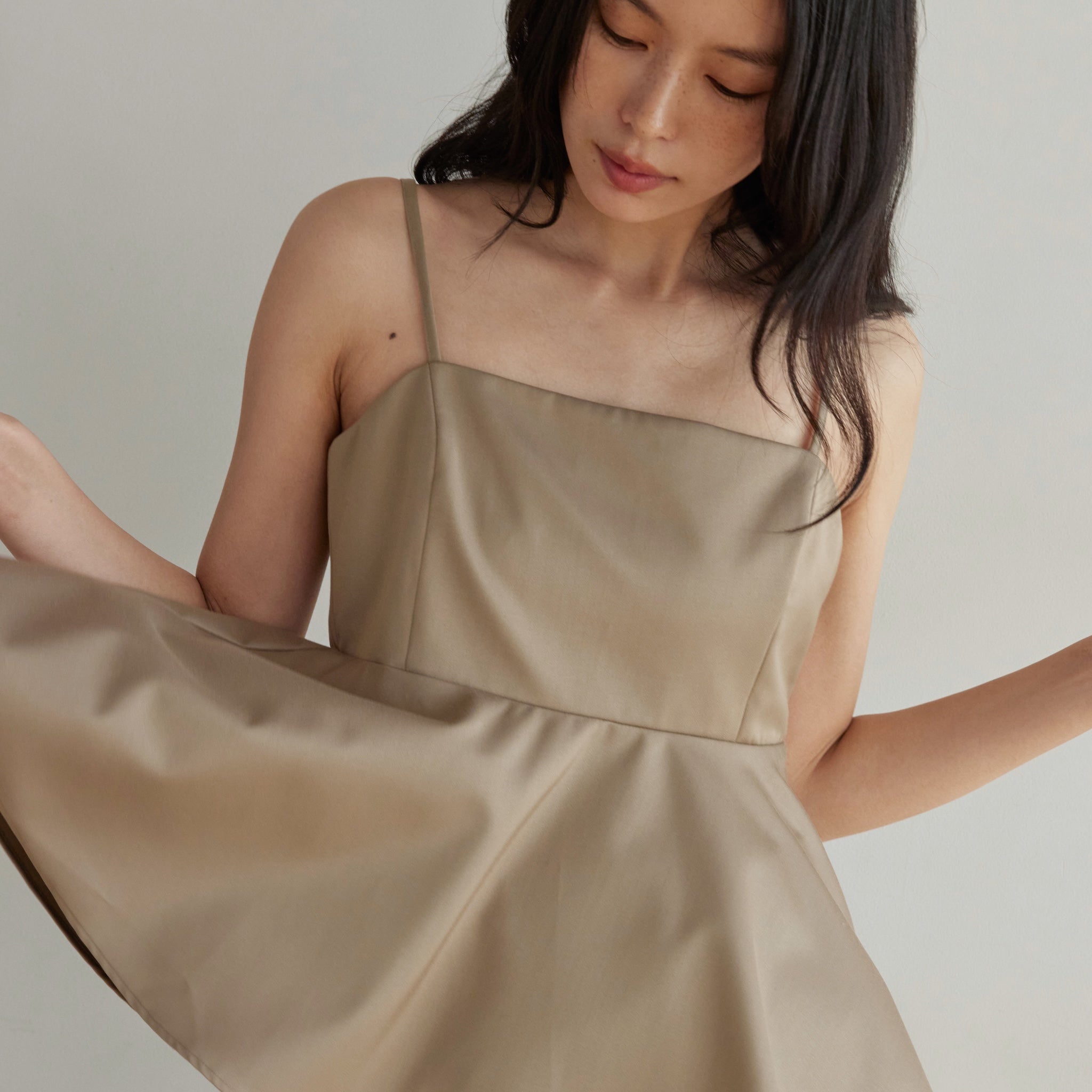 Peplum Flare Bustier Top