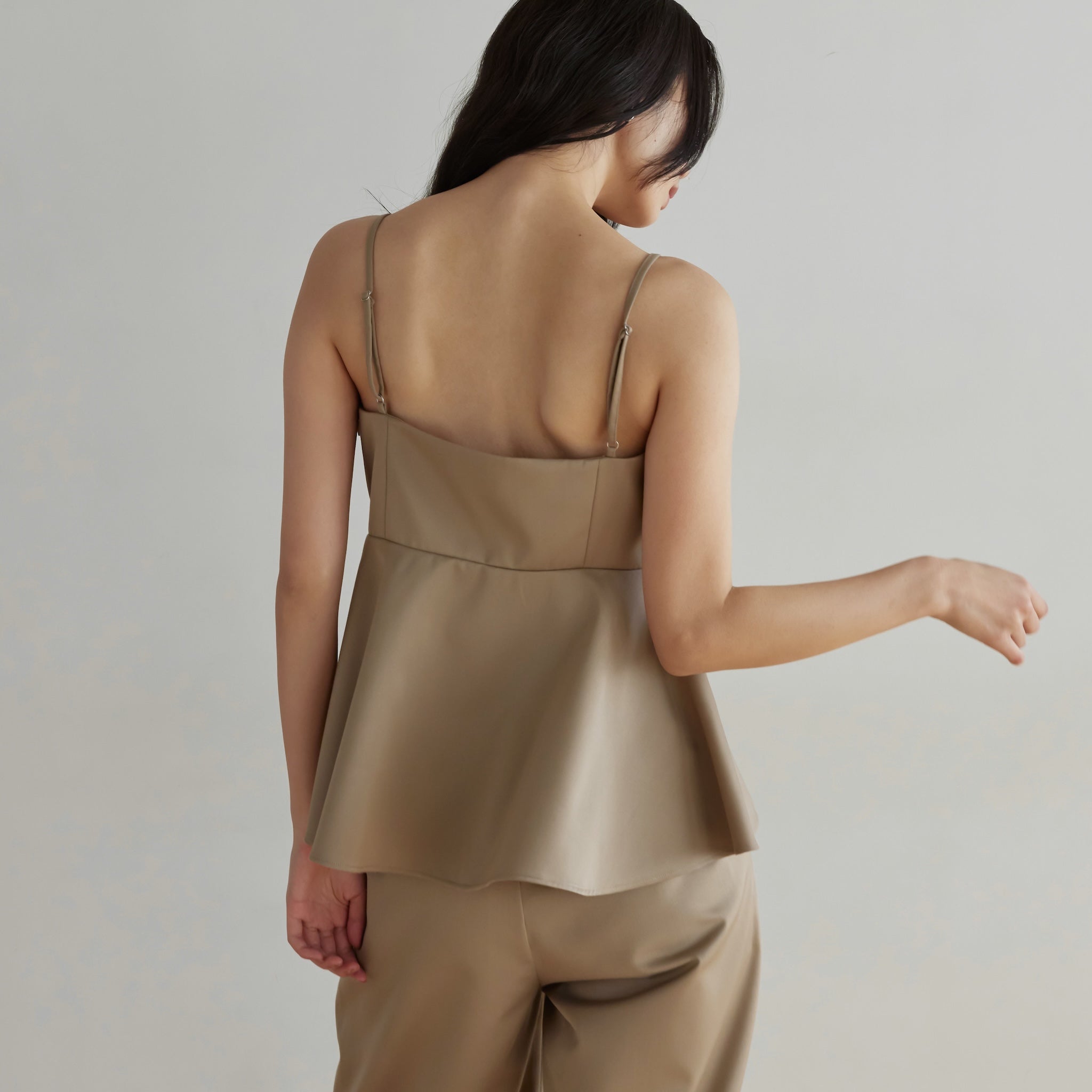 Peplum Flare Bustier Top