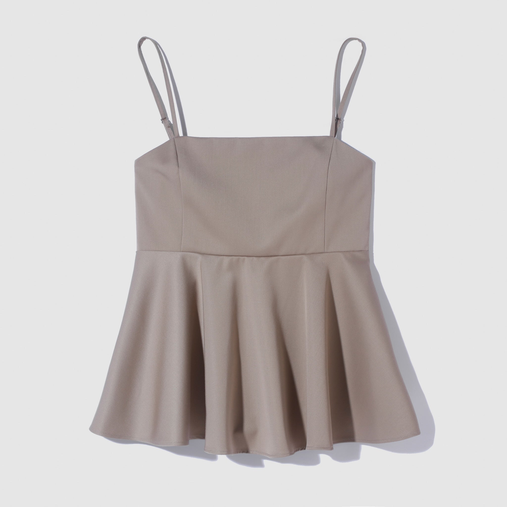 Peplum Flare Bustier Top