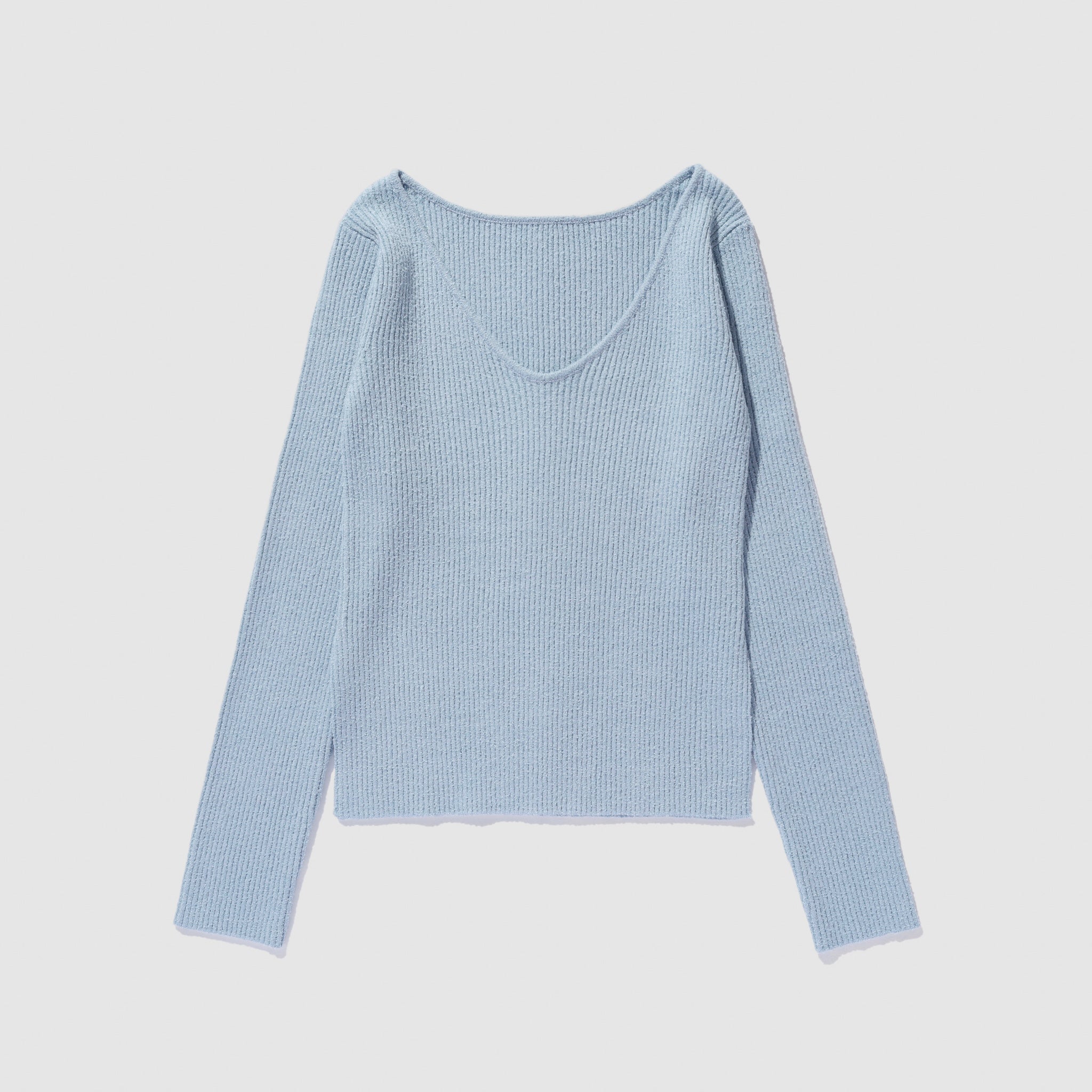 2way boucle slit knit