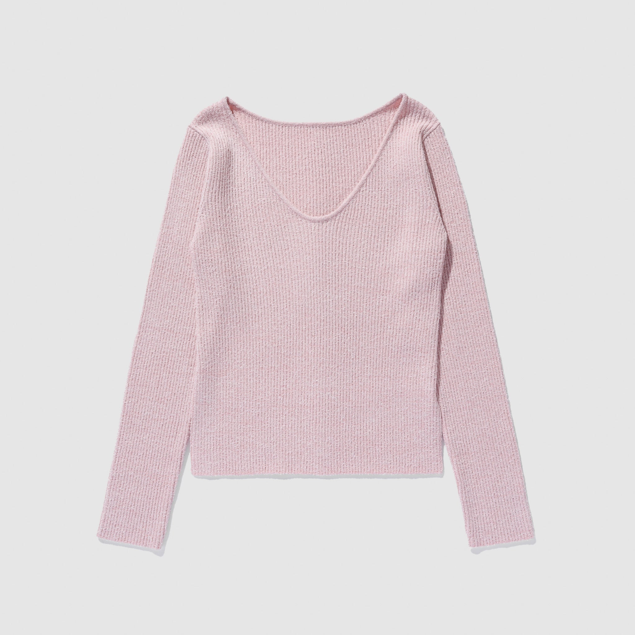 2way boucle slit knit