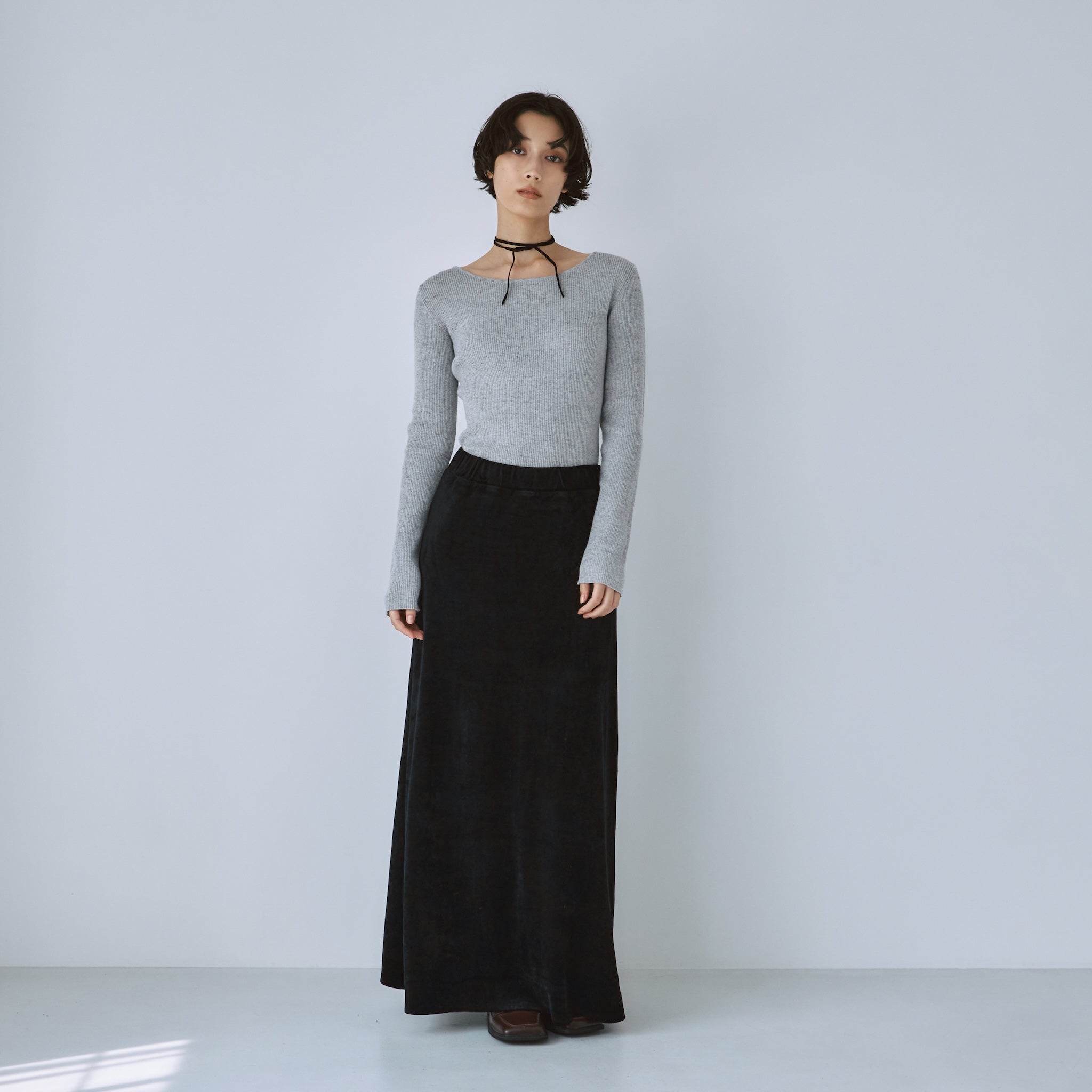 Linen combination 2way crew body suit