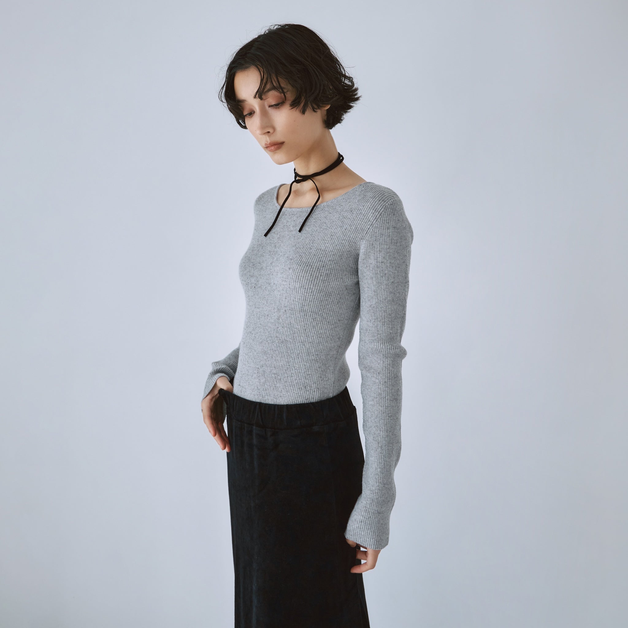 Linen combination 2way crew body suit