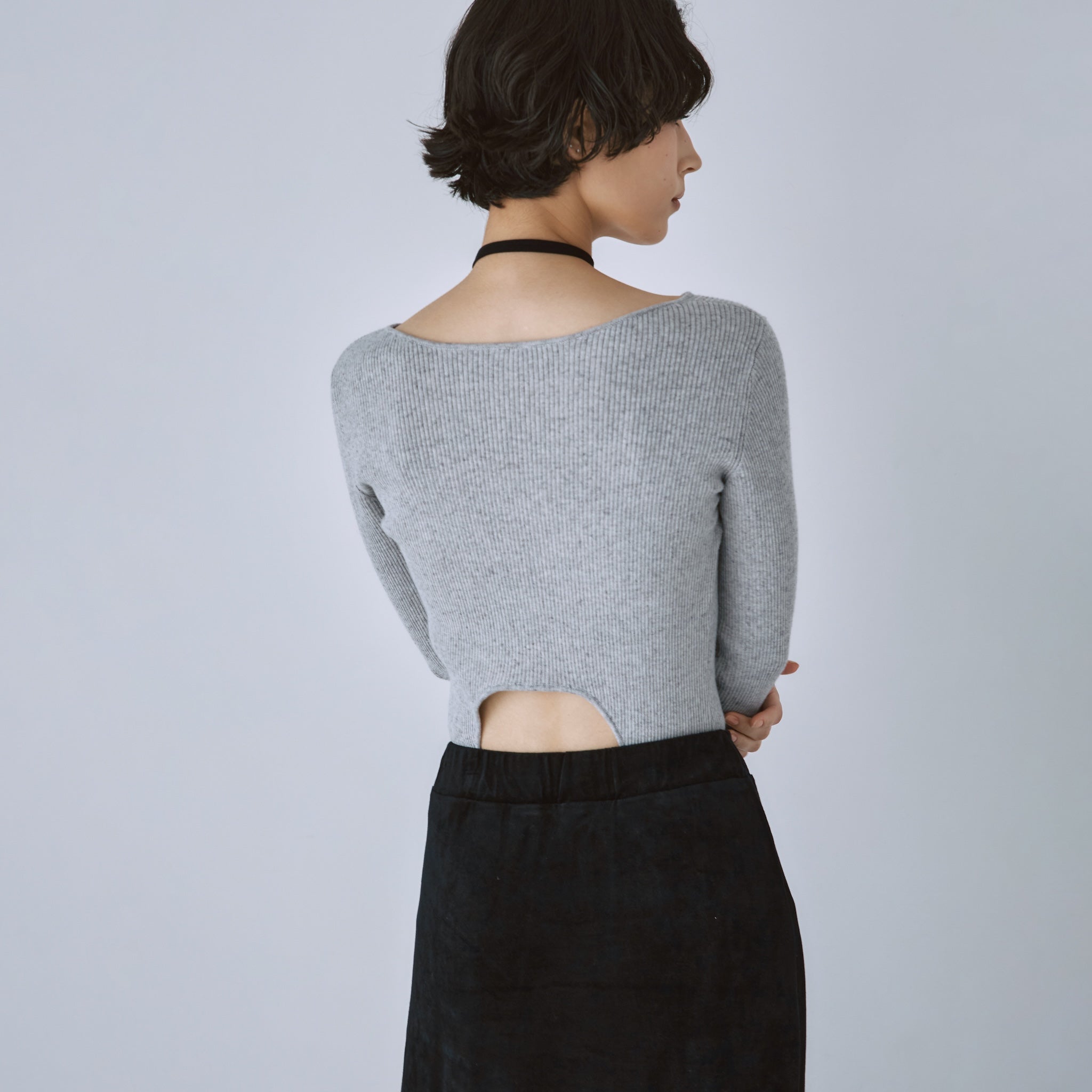 Linen combination 2way crew body suit